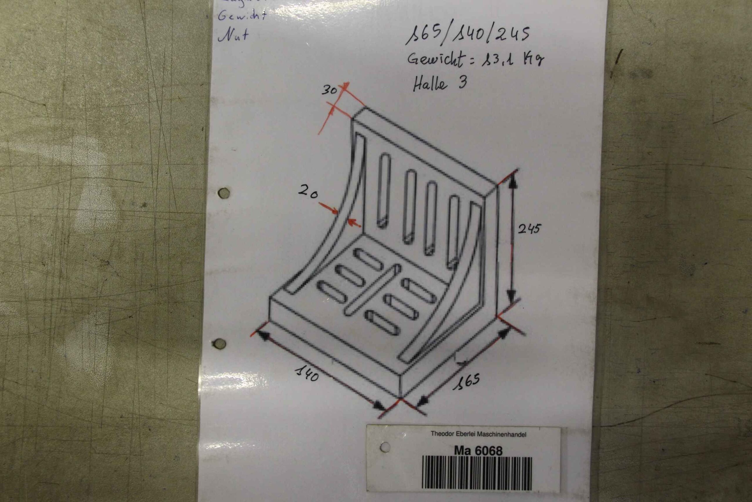 Aufspannwinkel von Stahl - 165/140/H245 mm – Bild 5