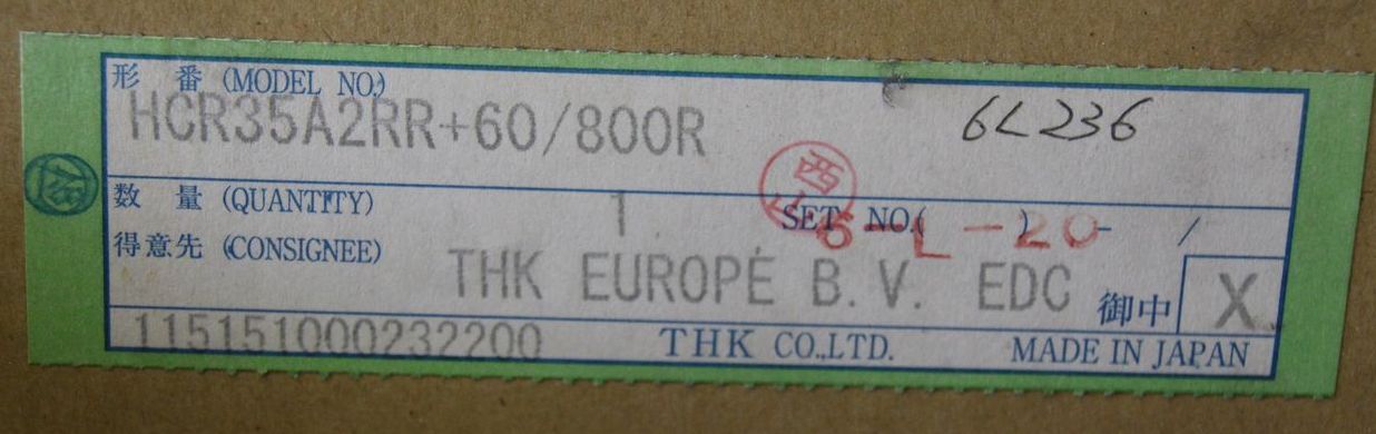 Führungsschiene Bogenführung von THK - HCR35A2RR+60/800R – Bild 2