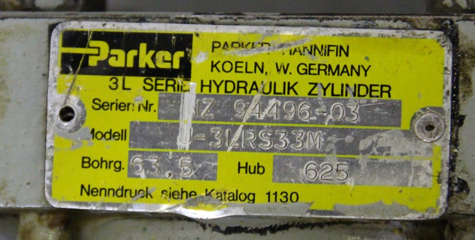 Hydraulikzylinder von Parker - Hub 625 mm U-3LRS33M – Bild 6