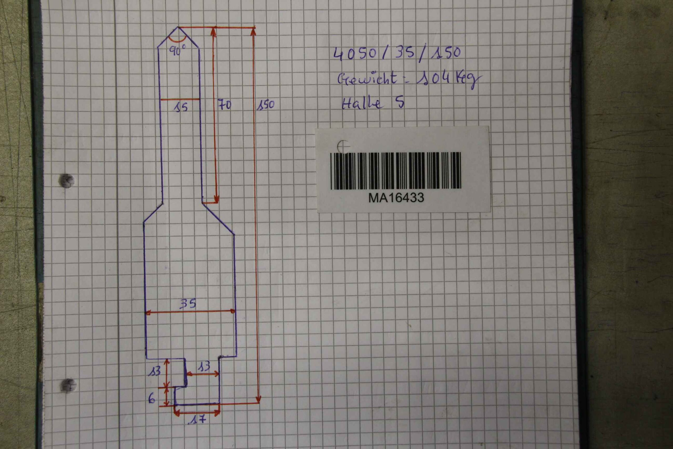 Abkantwerkzeug 4050 mm von unbekannt - 35/150/4050 mm – Bild 6