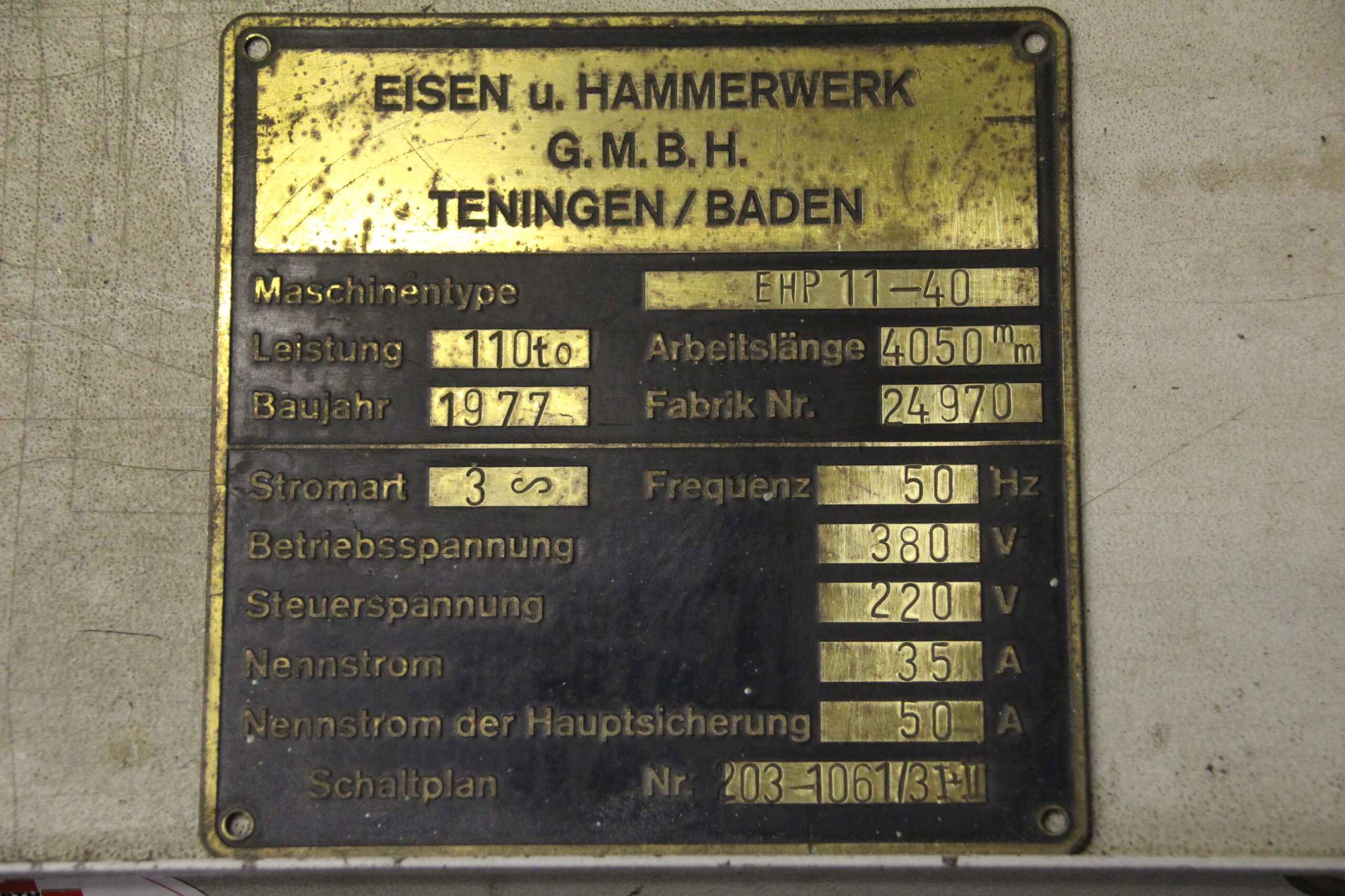 Antriebswelle Anschlag Abkantpresse 2 Stück von EHT - EHP 11-40 – Bild 5