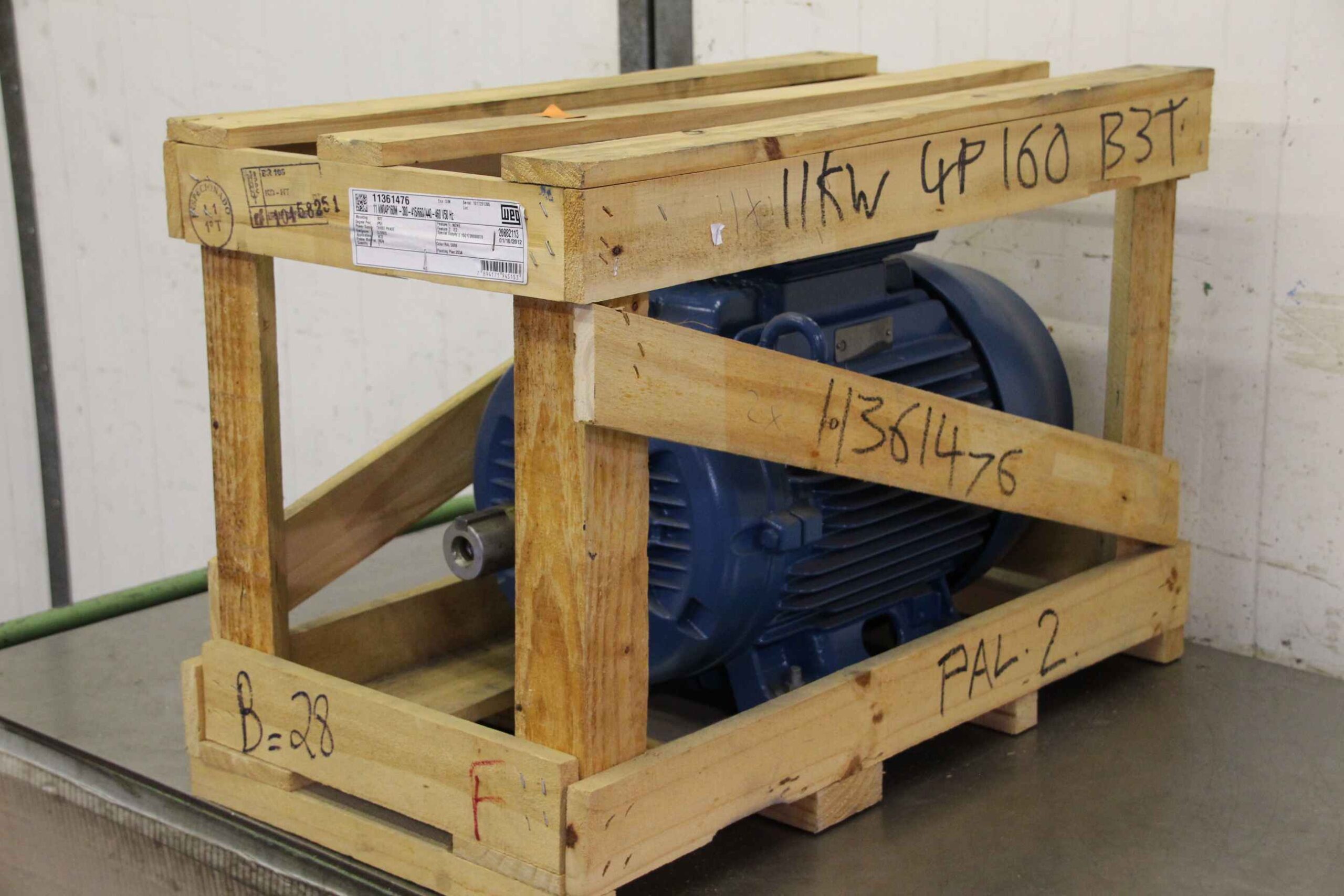 Elektromotor 11 kW 1465 U/min von Weg** - W22 160M-04