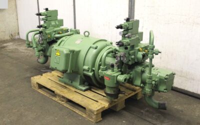Doppelte Hydraulikpumpe von Krauss Maffei Voith - IPH 6/5-125/50 IPR/H 6/5-125/40