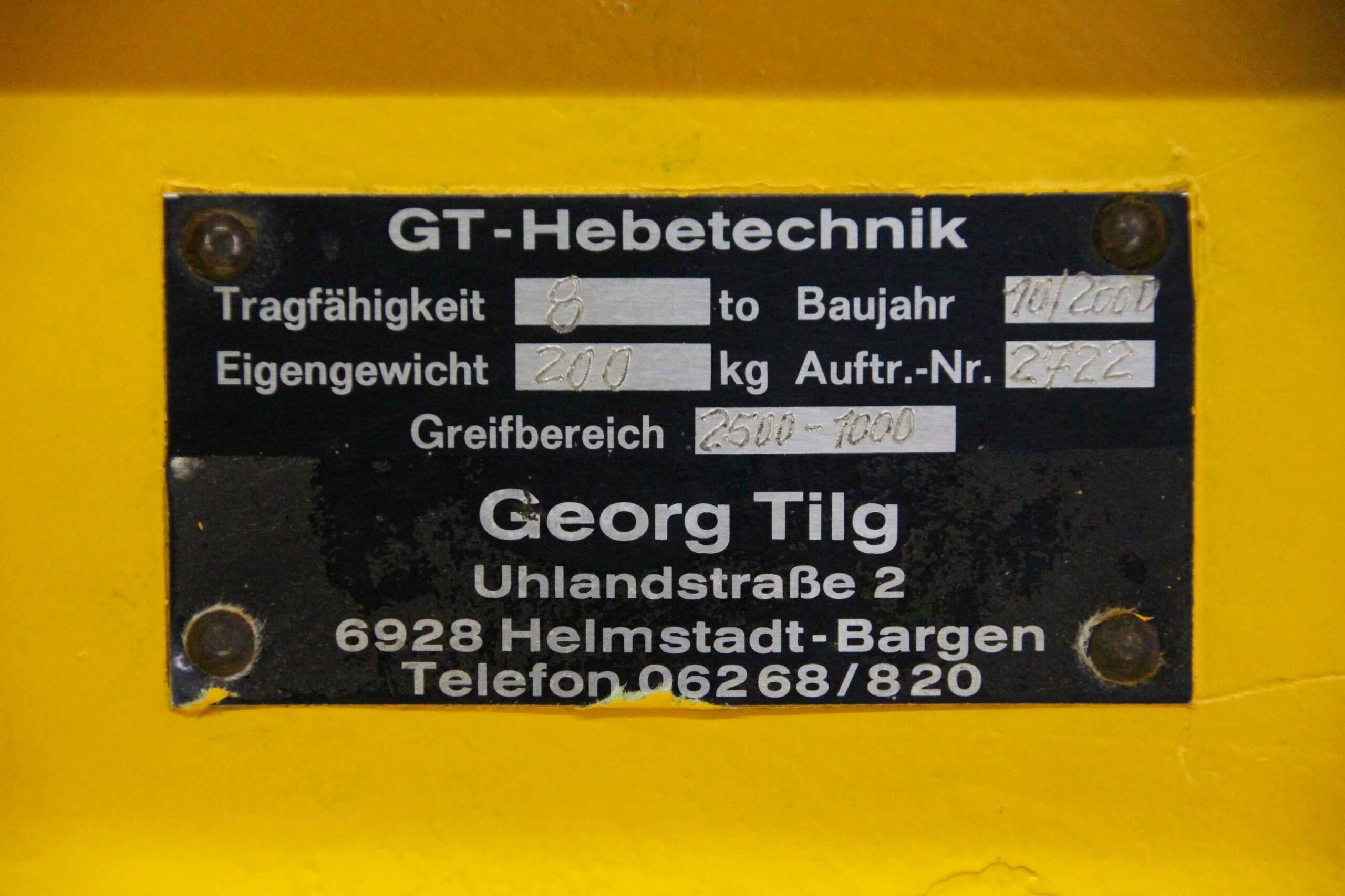 Krantraverse verstellbar von GT-Hebetechnik - 8000 kg Länge 2500 mm – Bild 4