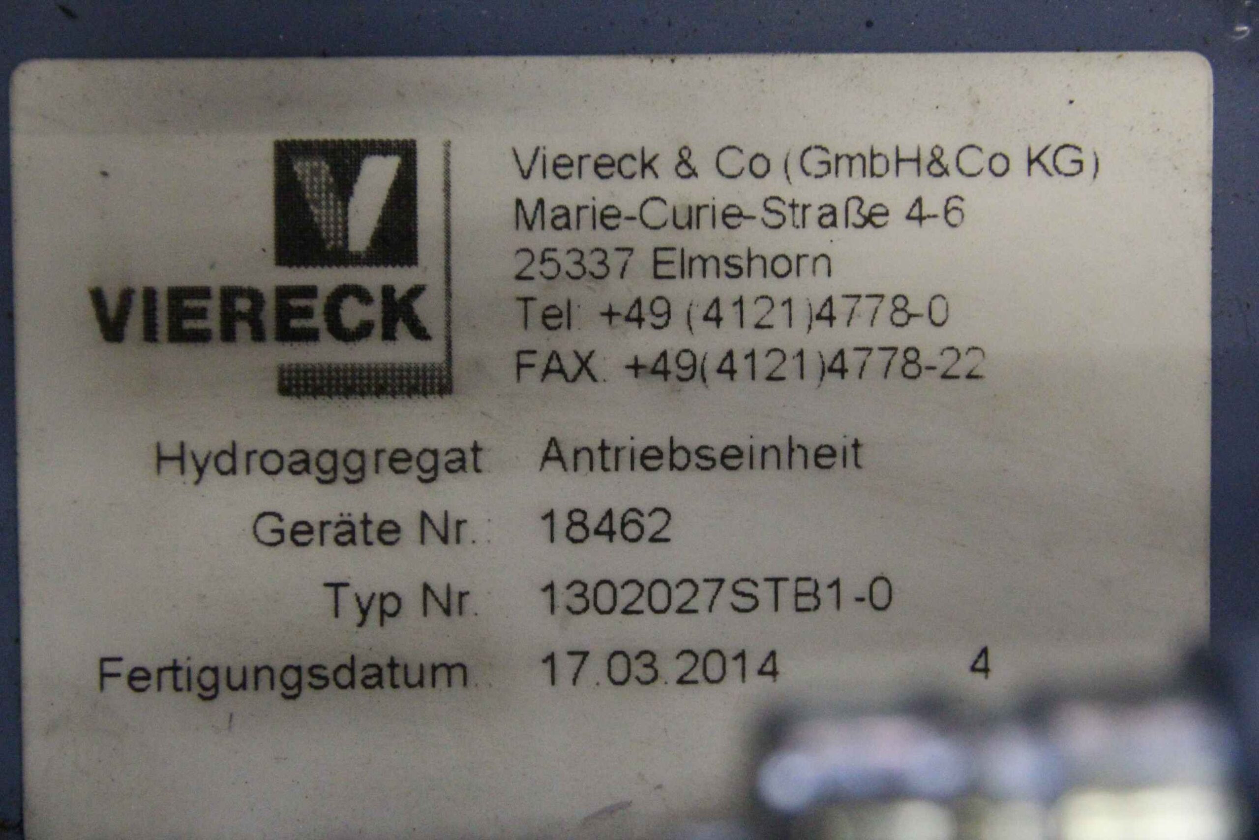 Hydraulikmotor 240 bar von Viereck - 1302027STB1-0 – Bild 4