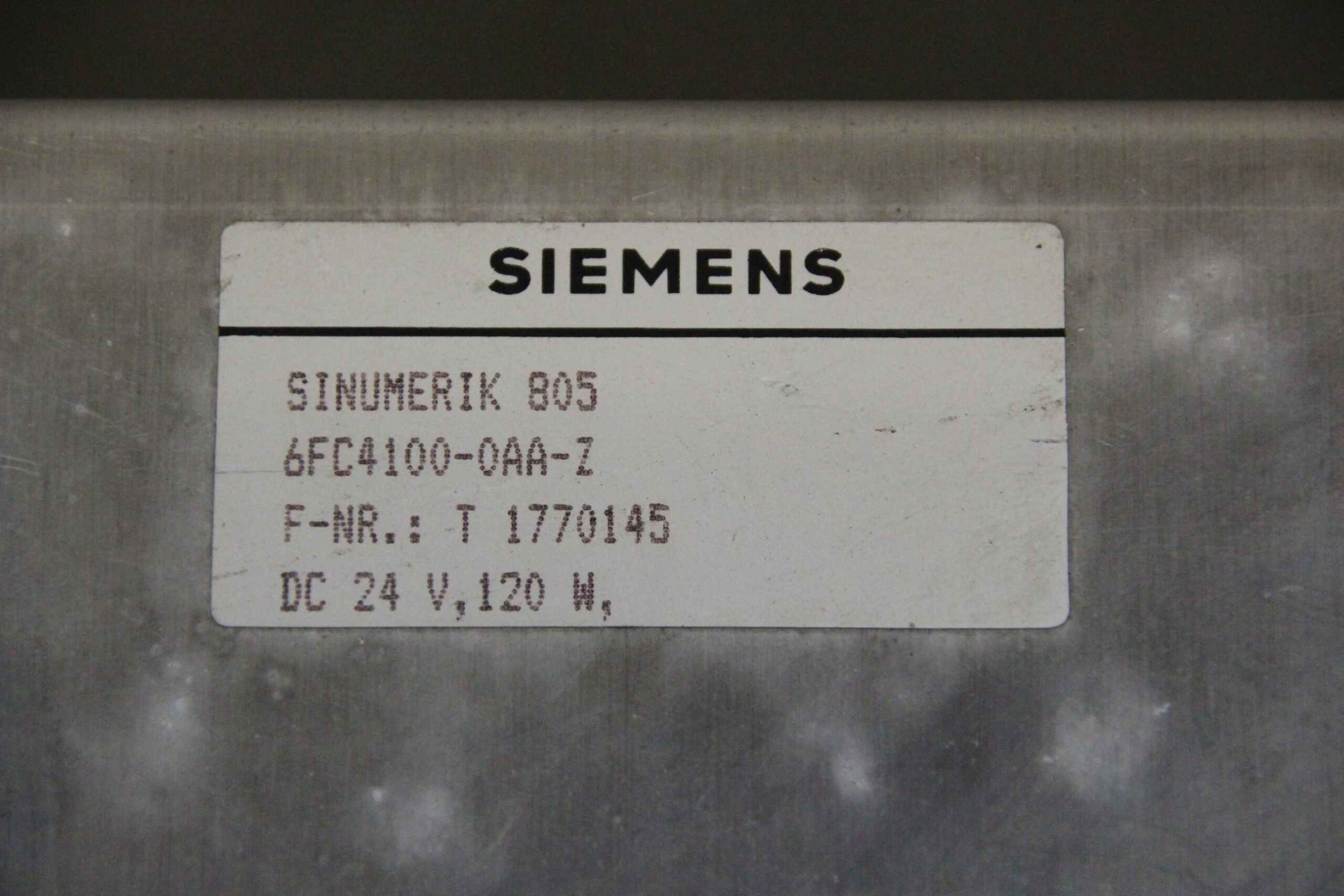 Sinumerik Streckensteuerung von Siemens - Sinumerik 805 – Bild 4