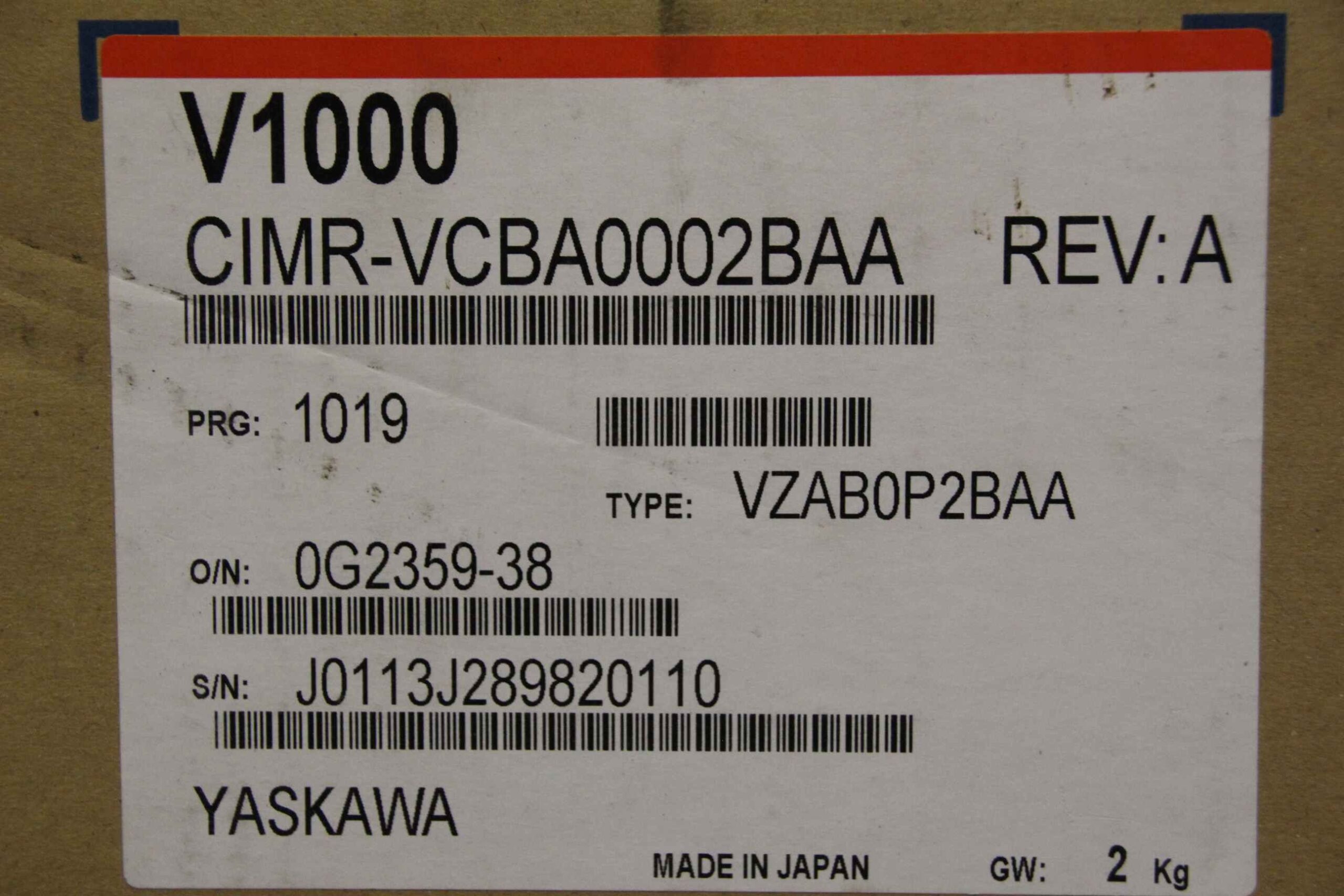Servoregler von Yaskawa - CIMR-VCBA0002BAA VZAB0P2BAA – Bild 9