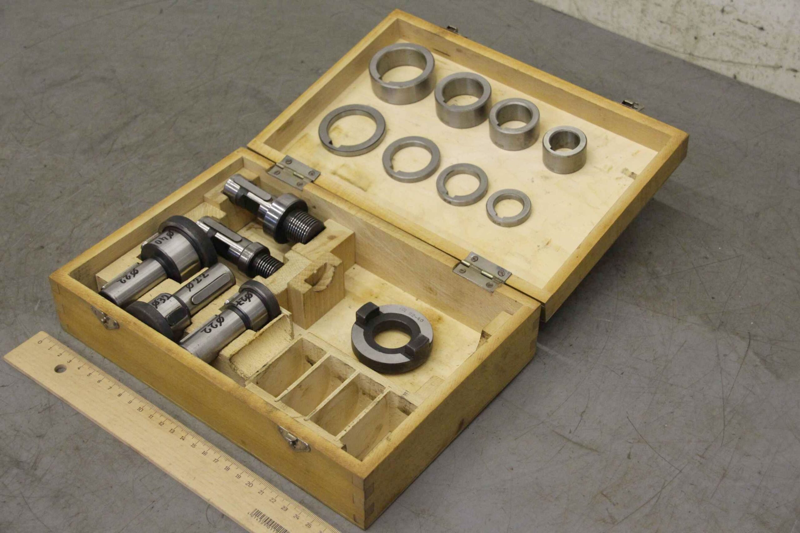 Fräsaufnahmen Adapterringe Satz von unbekannt - Ø 22/27/32/40 mm