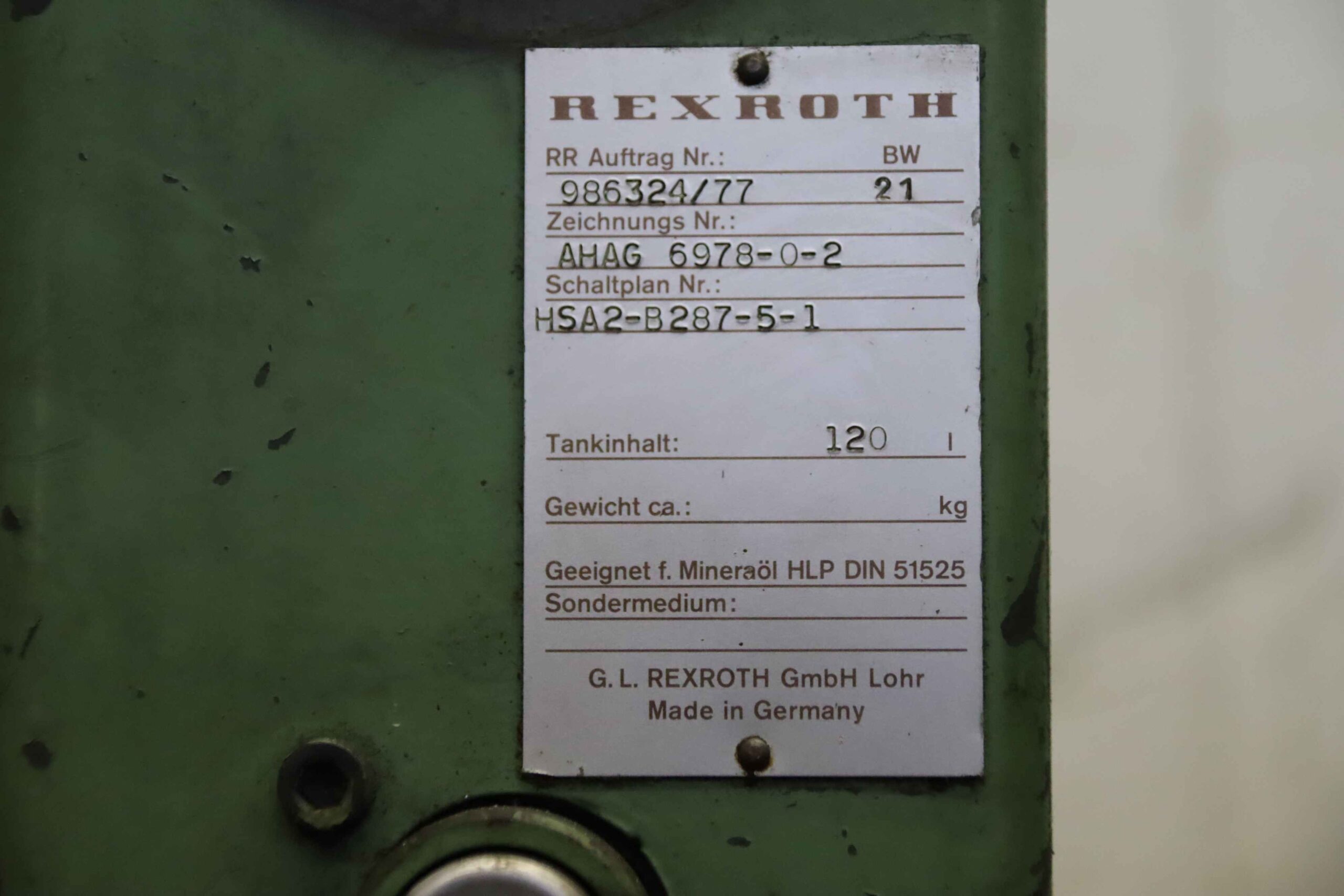 Hydraulikaggregat 3 kW/1420 U/min von Rexroth Hydronorma - PV2V3-20/25R1MC 40 A1 – Bild 4