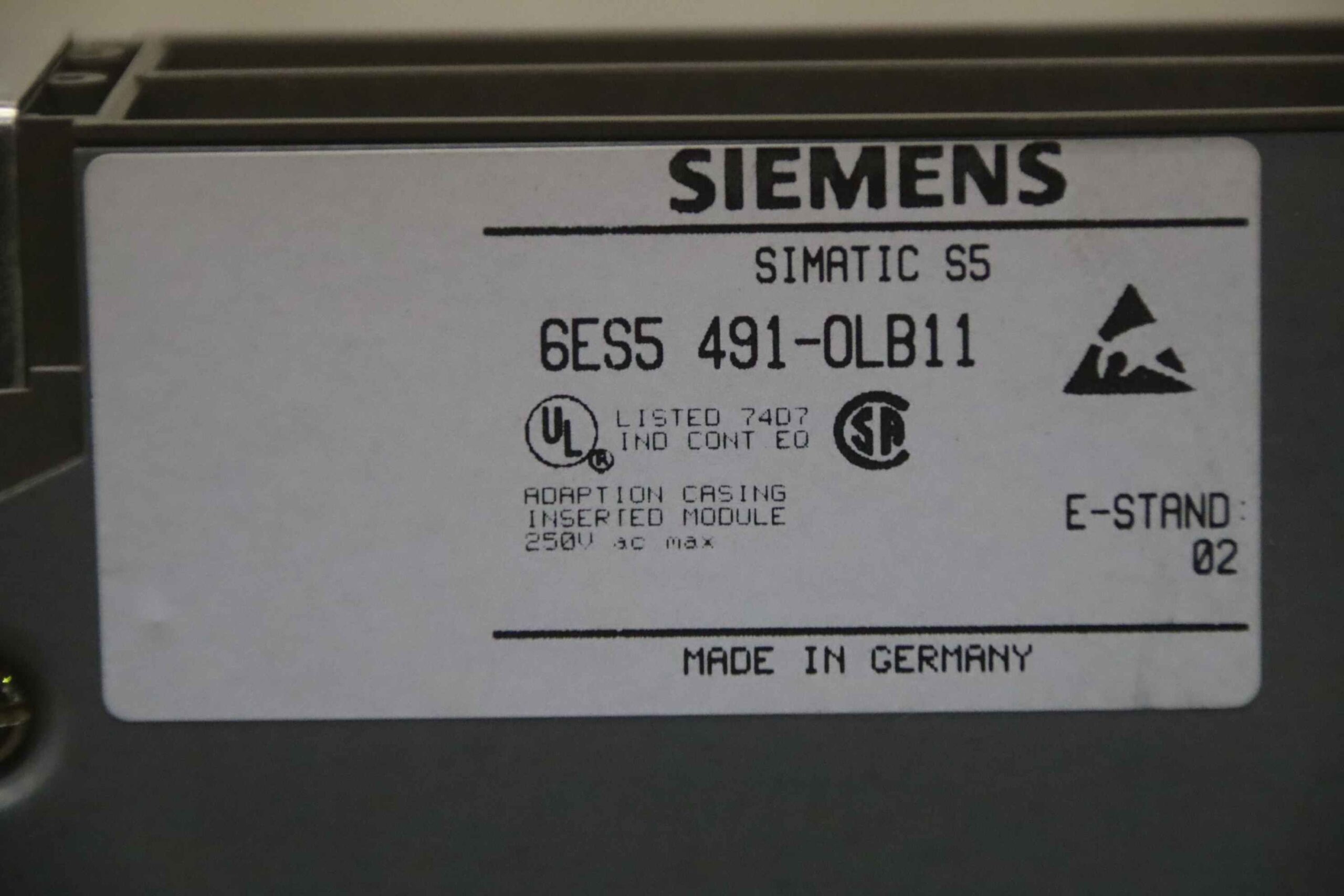 Adaptionskapsel von Siemens - 6ES5 491-OLB11 – Bild 4