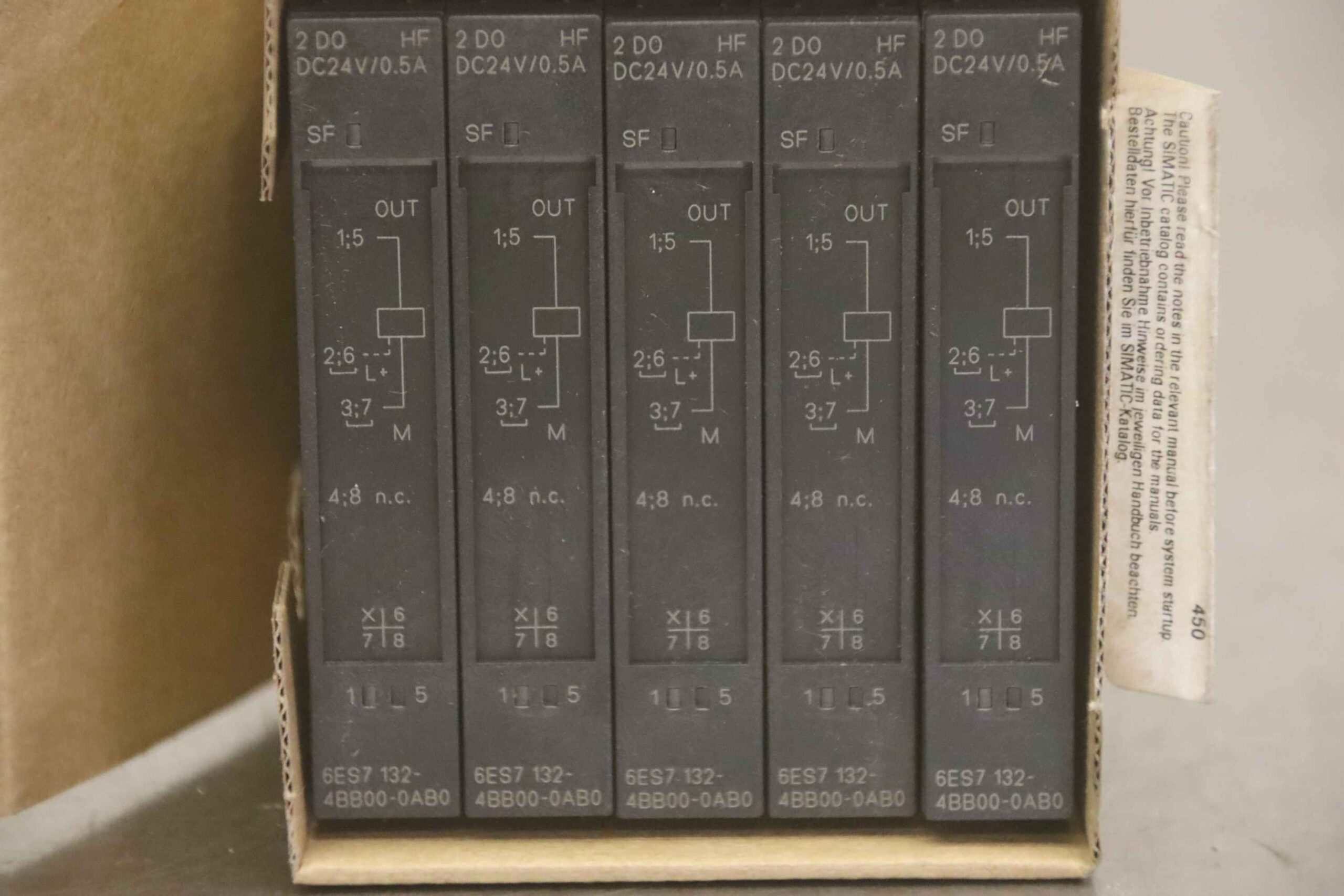 Elektronikmodule ET 200S 5 Stück von Siemens - 6ES7 132-4BB00-OABO