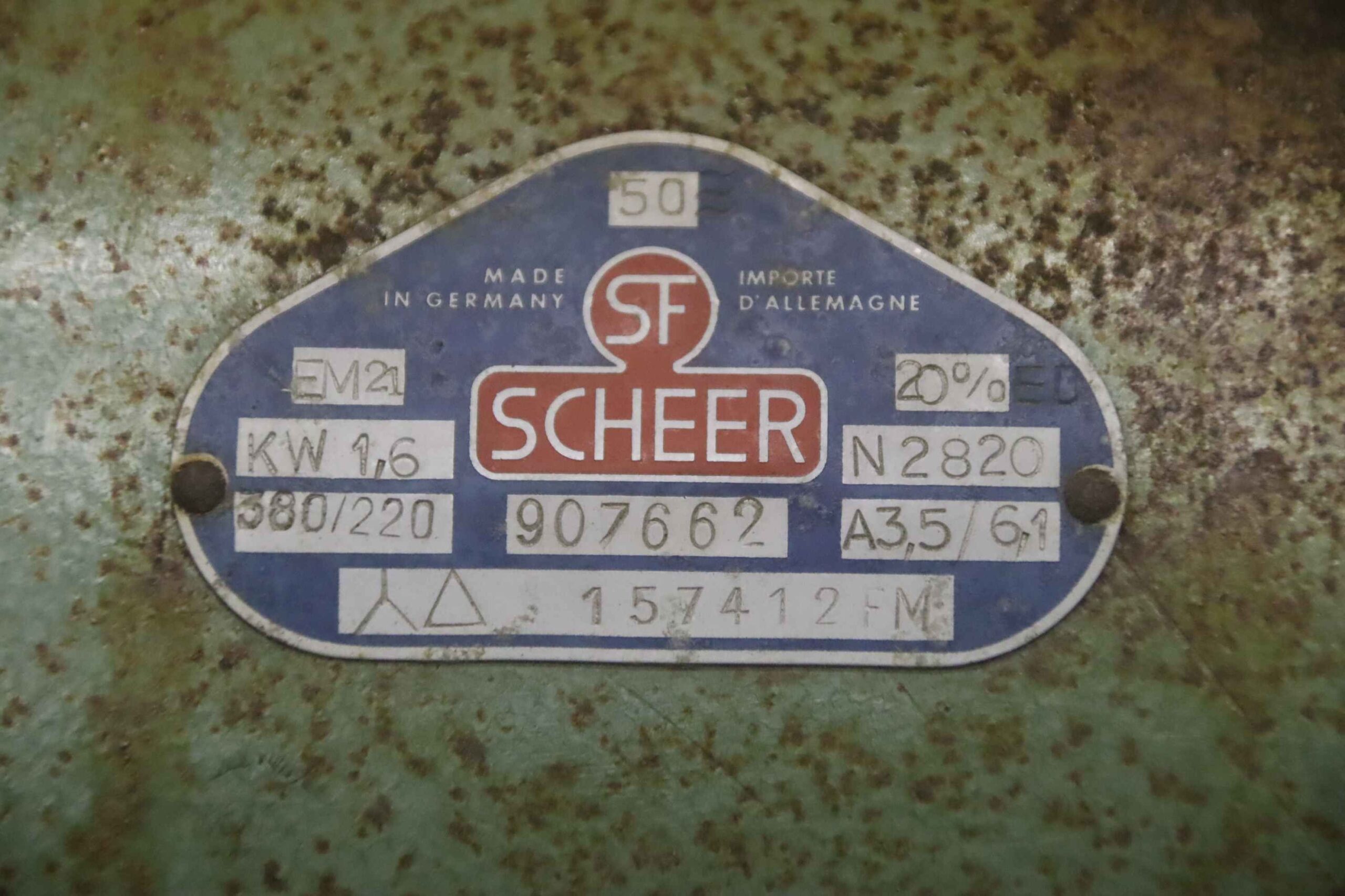 Furniersäge Antriebsmotor von Scheer - EM 21 1,6 kW – Bild 4