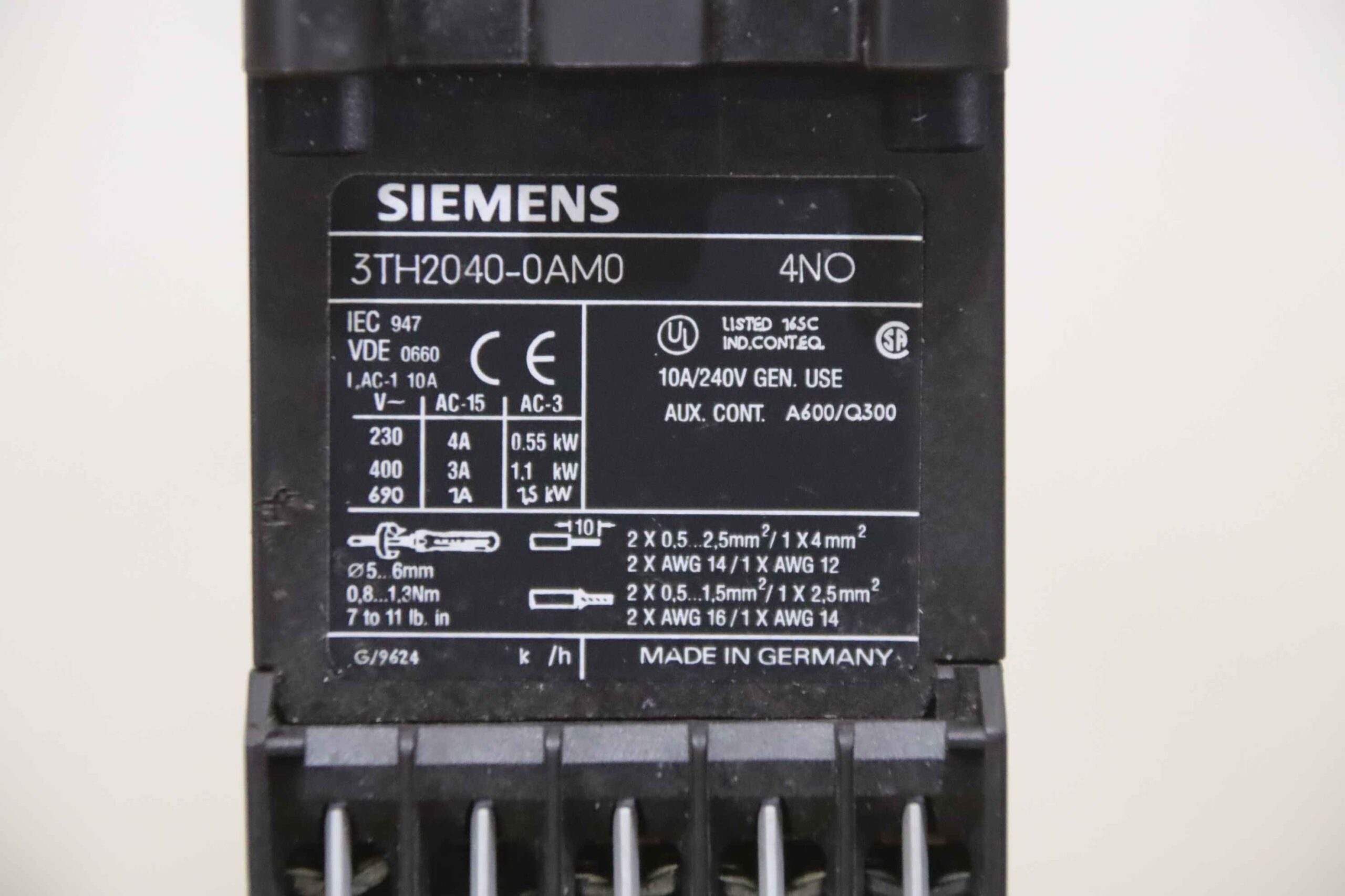 Hifsschütz von Siemens - 3TH2040-OAMO – Bild 4