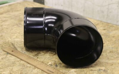 Rohrbogen von Mann - 90° Ø 150 mm