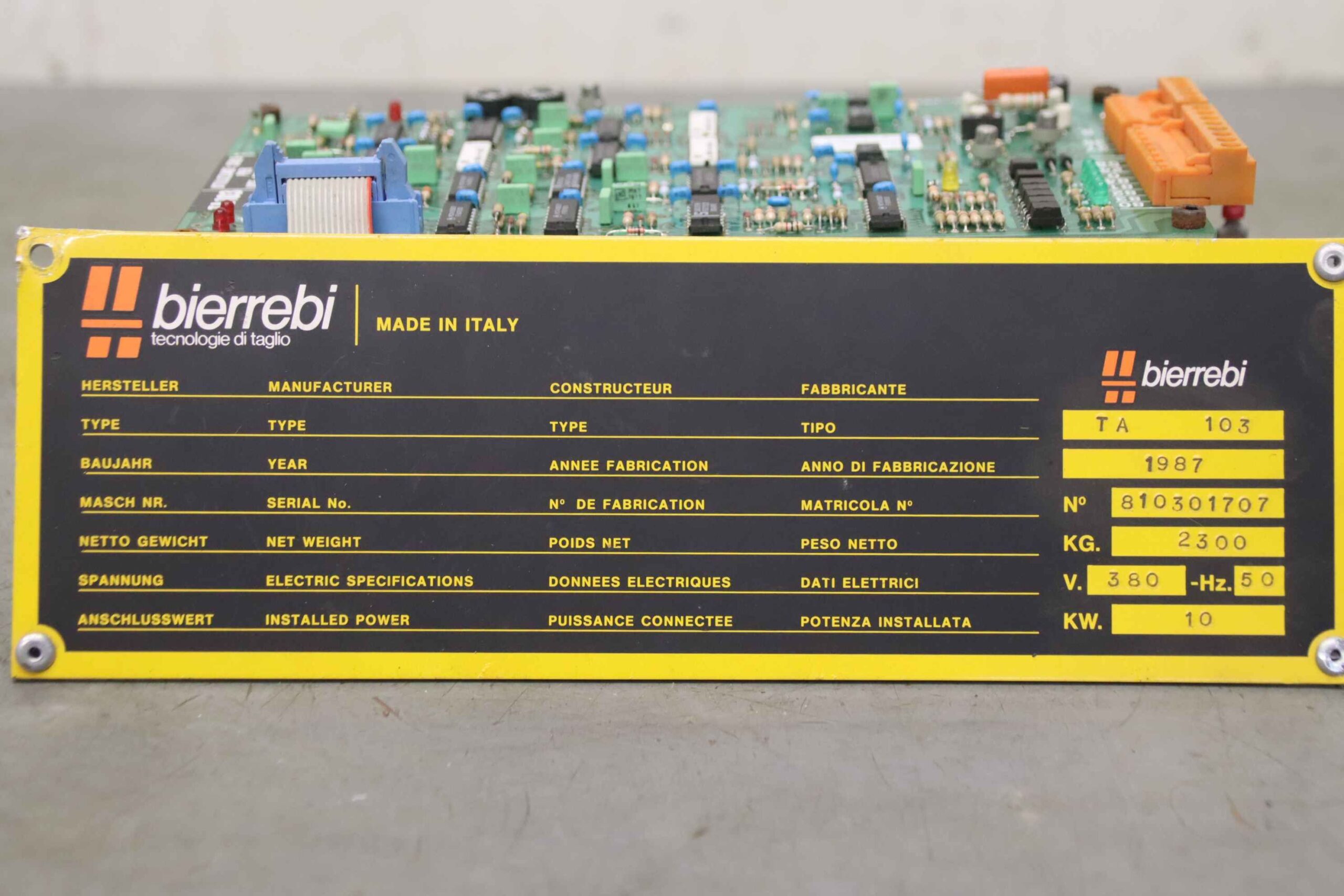 Steuerungsmodul von Bierrebi LEA SRL. - TA 103 LEA 1000 LEA 1002 – Bild 9