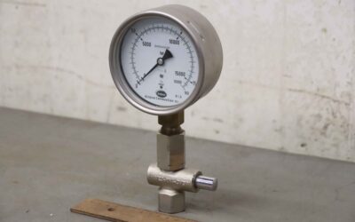 Manometer mit Druckknopfhahn von Eclipse - 0 bis 160 mbar  VE3-PN-DVGW