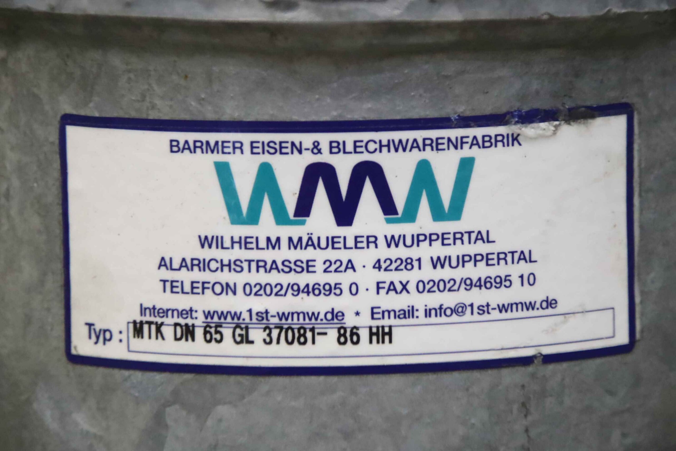 Lüfterkopf von WMW - MTK DN 65 GL 37081-86 HH – Bild 4