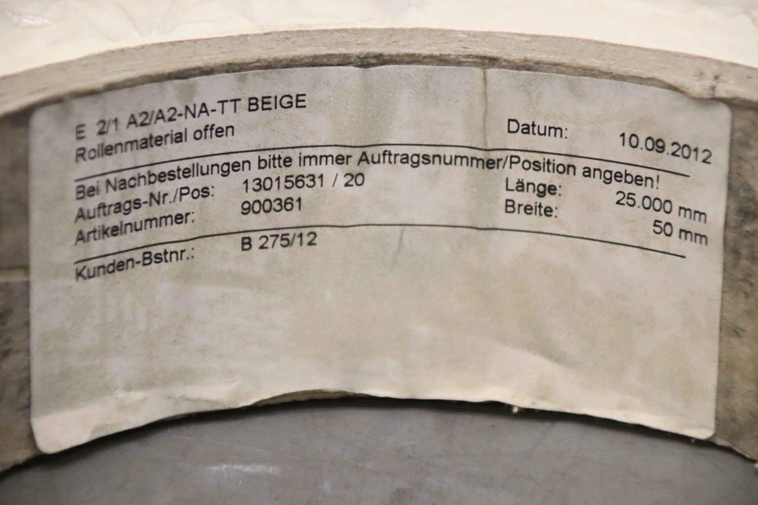 Förderbandgurt Breite 50 mm von Forbo Siegling - E 2/1 A2/A2-NA-TT Beige – Bild 4