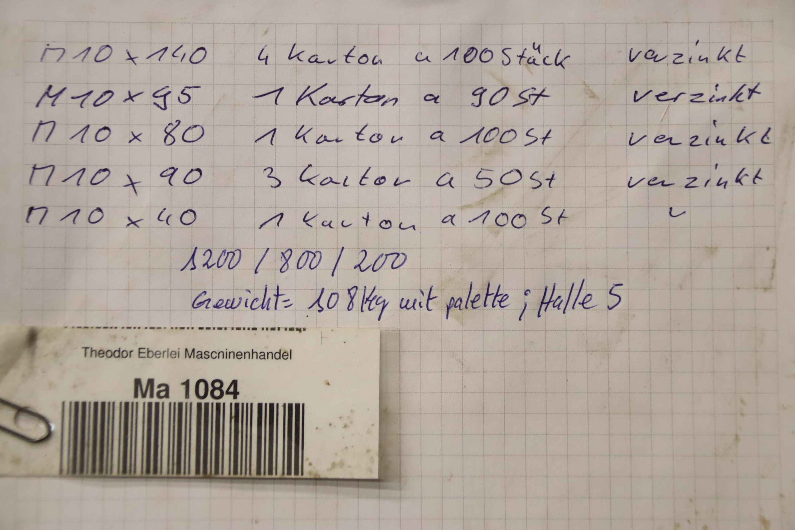 Sechskantschrauben M10 80 kg von Diverse - 8.8 div Größen verzinkt – Bild 5