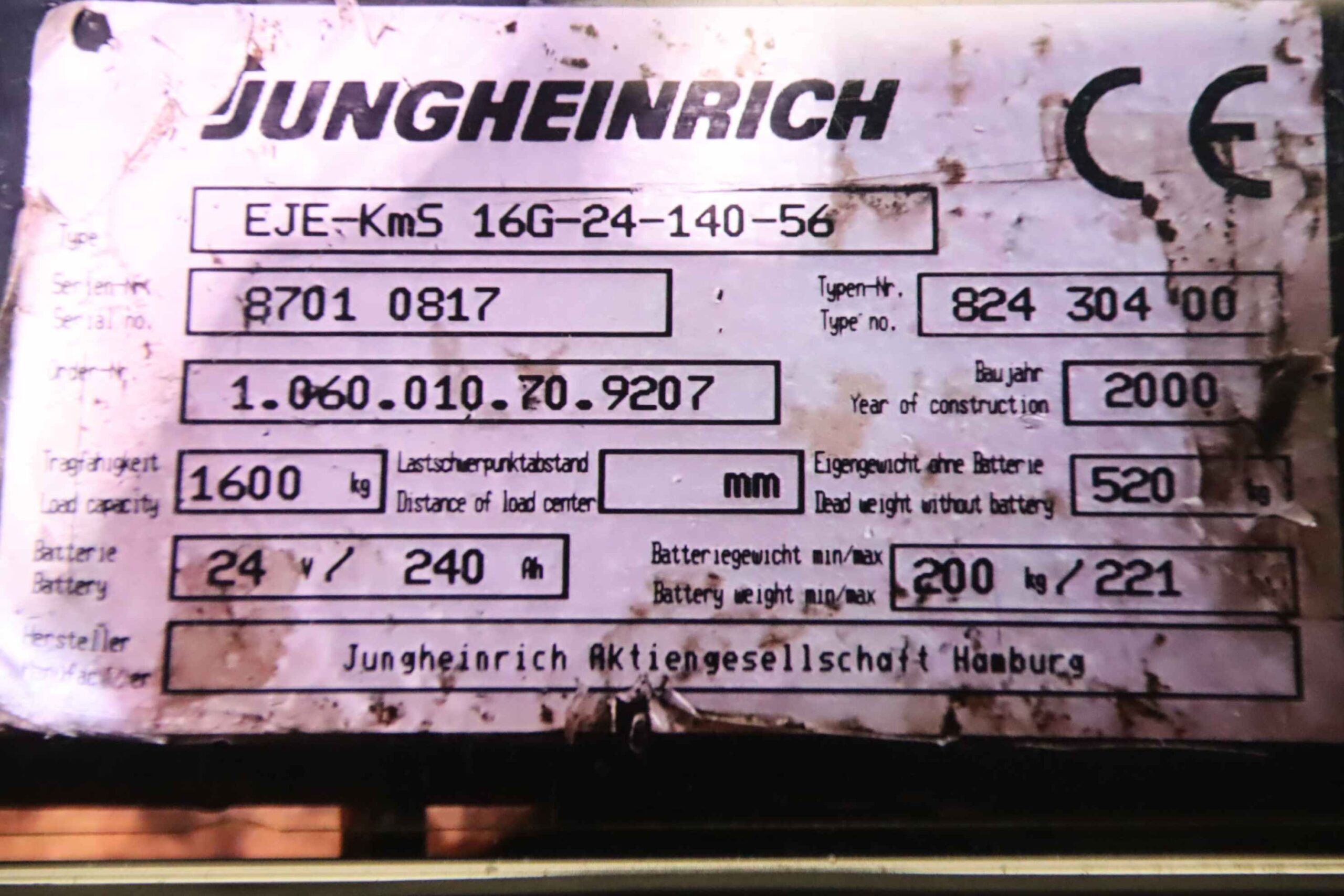 Deichsel von Jungheinrich - EJE-KmS – Bild 9
