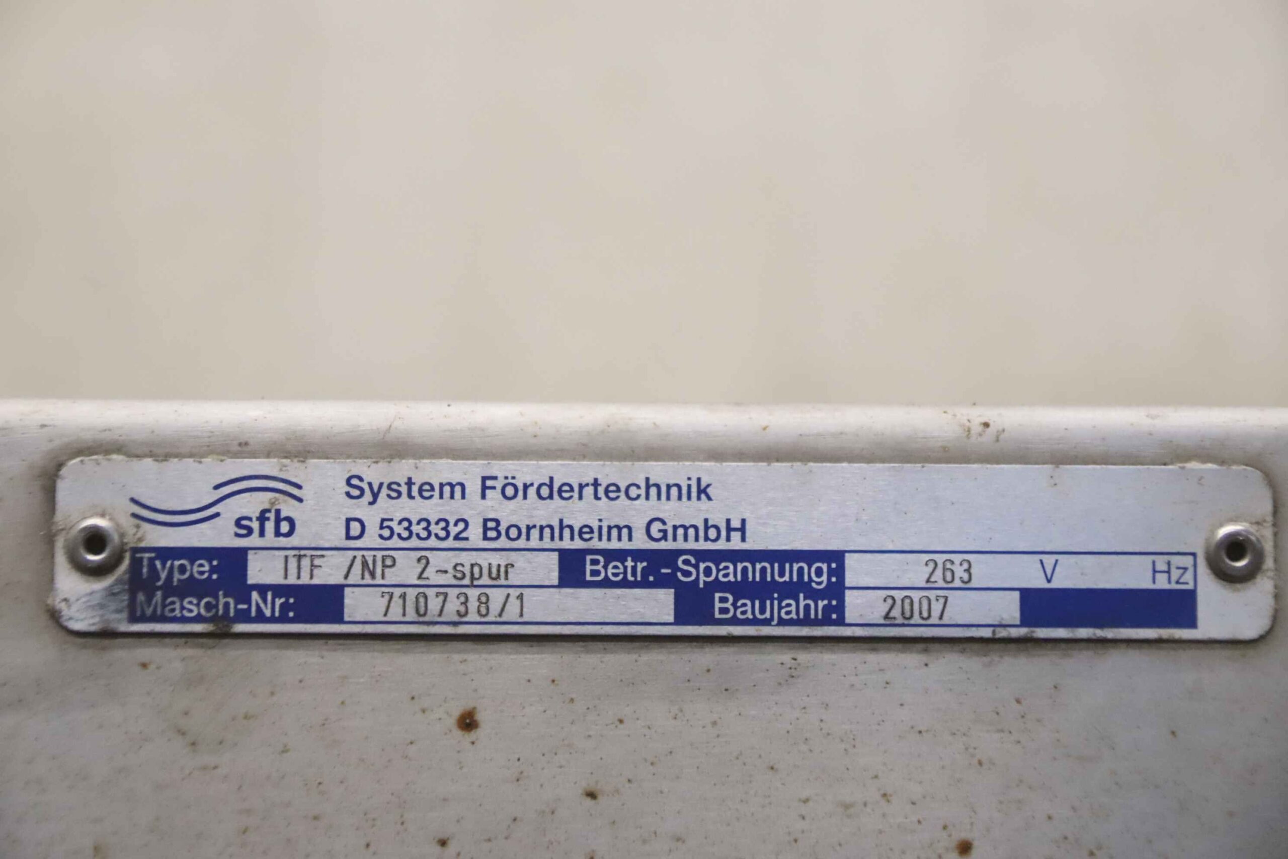 Förderband 52,8 m/min Edelstahl von SFB - ITF /NP 2-spur – Bild 4