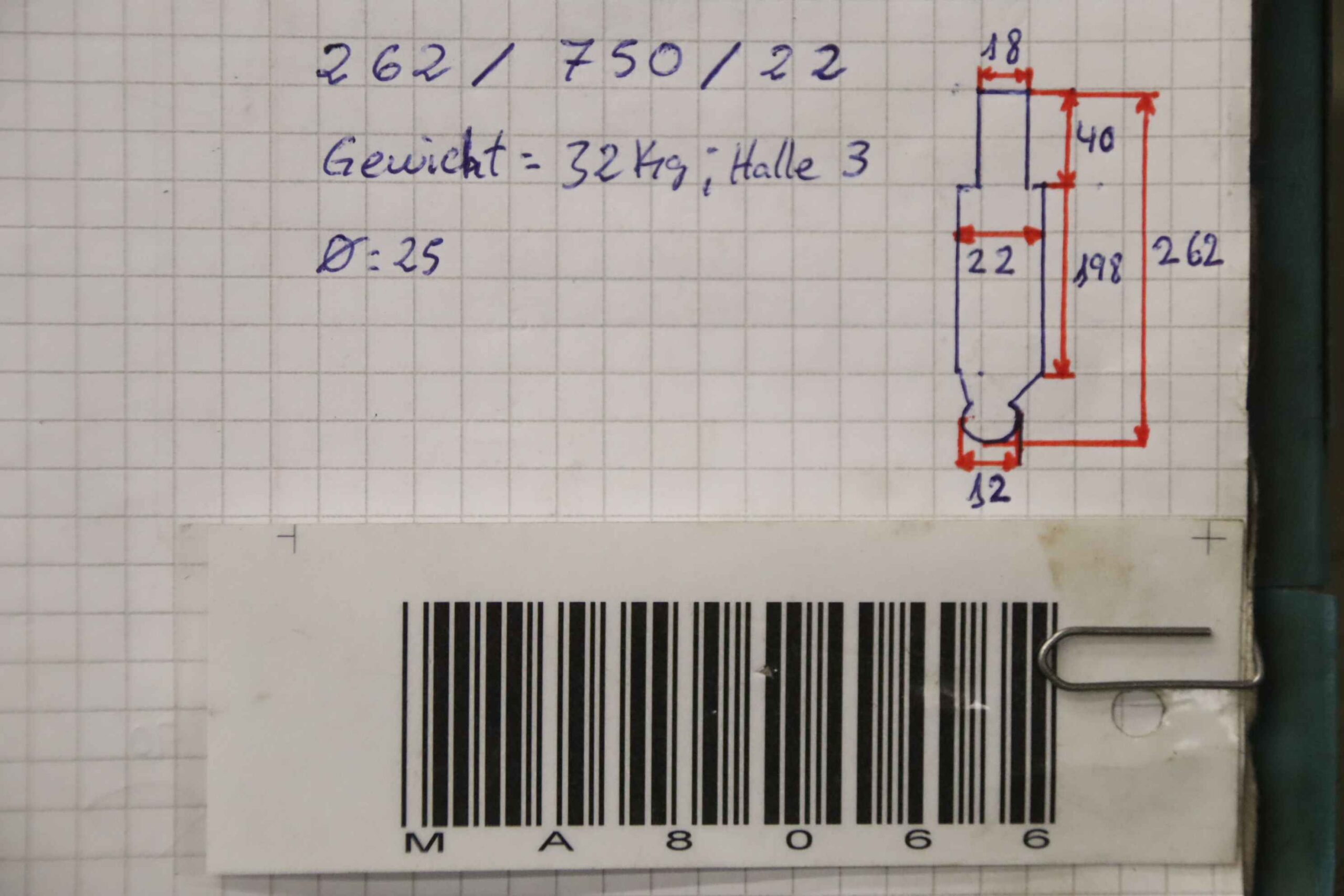 Abkantwerkzeug 750 mm von unbekannt - 262/22 mm Radius 12,5 – Bild 5