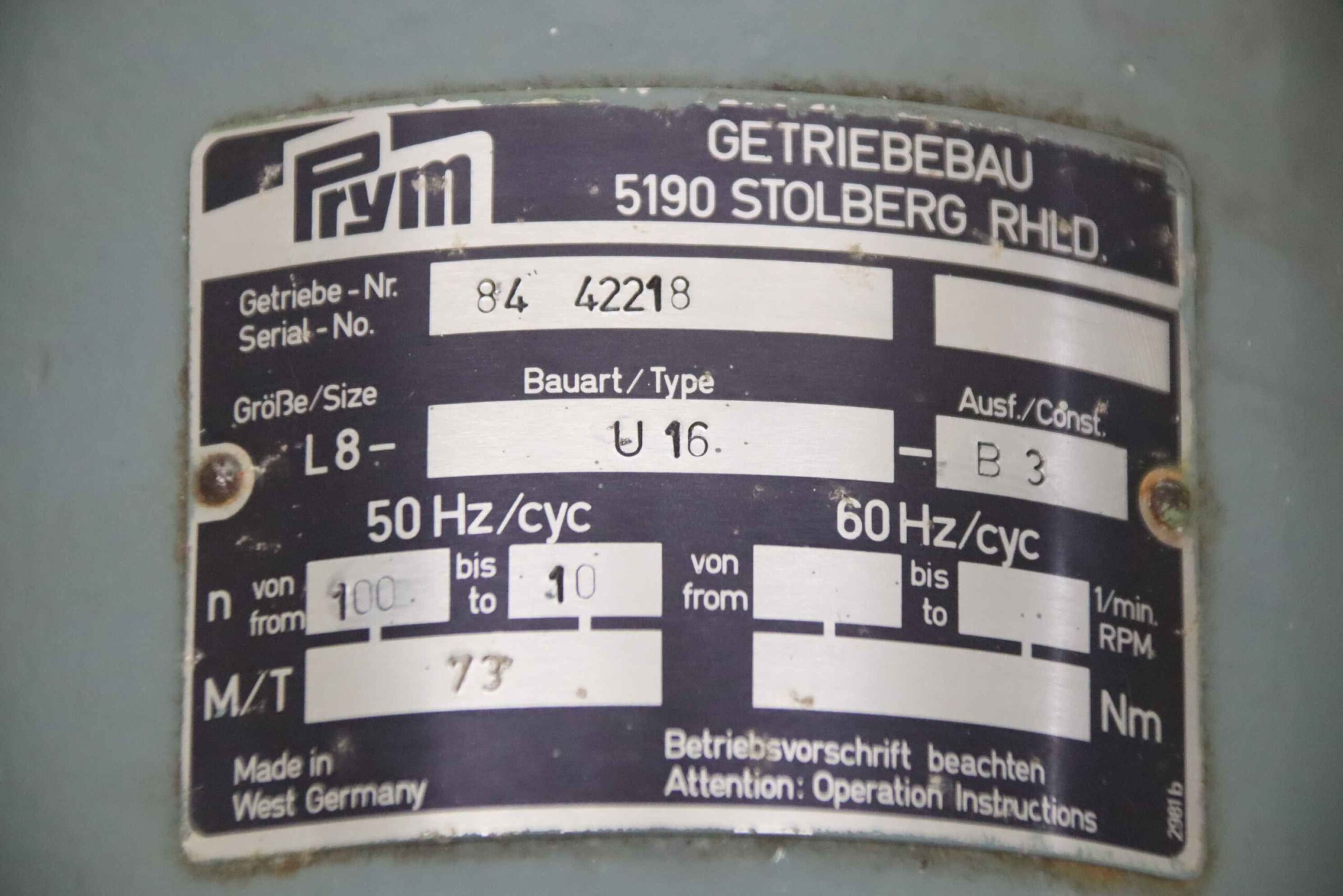regelbarer Getriebemotor 0,37/0,7 kW 10-100 U/min von Prym - L8-U16 – Bild 5