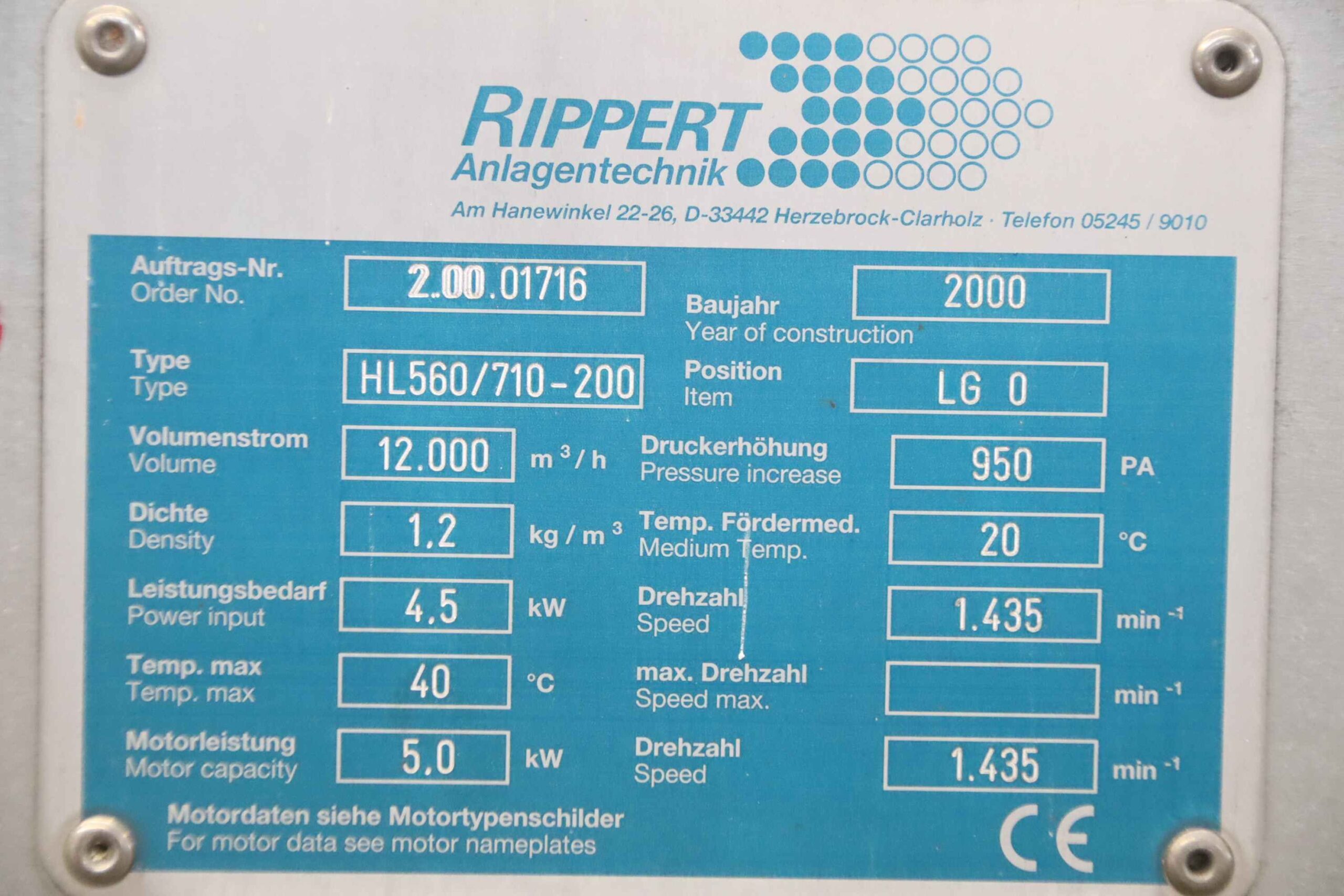 Staubabsauggebläse 5 kW Schallschutz von Rippert - HL560/710-200 – Bild 4