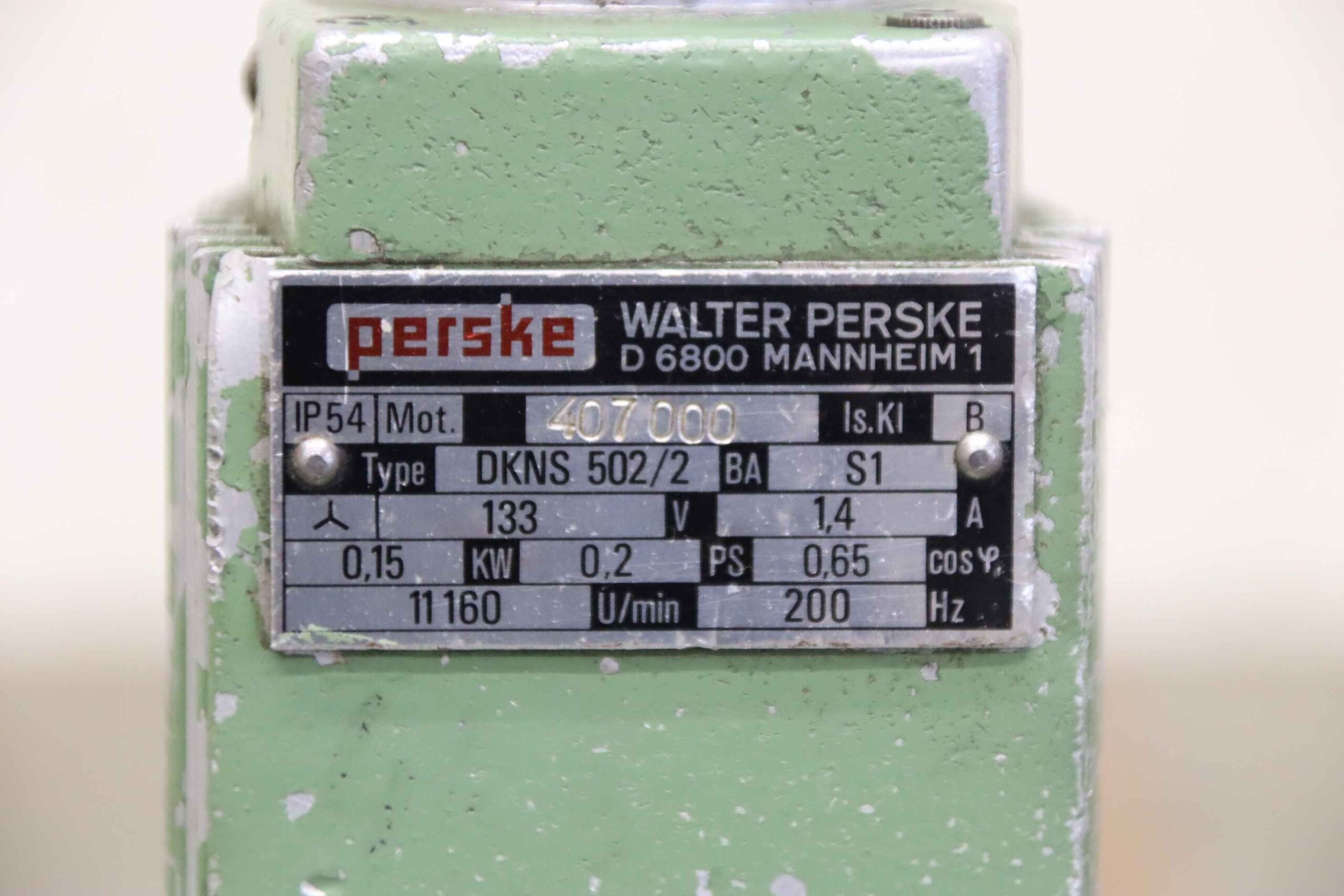 Fräsmotor für Kantenbearbeitungsmaschinen von Perske - DKNS 502/2 – Bild 4