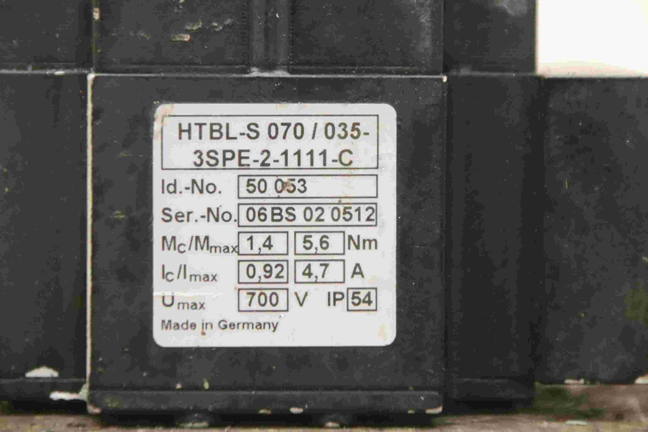 Servomotor 700V von Bobolowski - HTBL-S 070/035-3SPE-2-1111-C – Bild 4