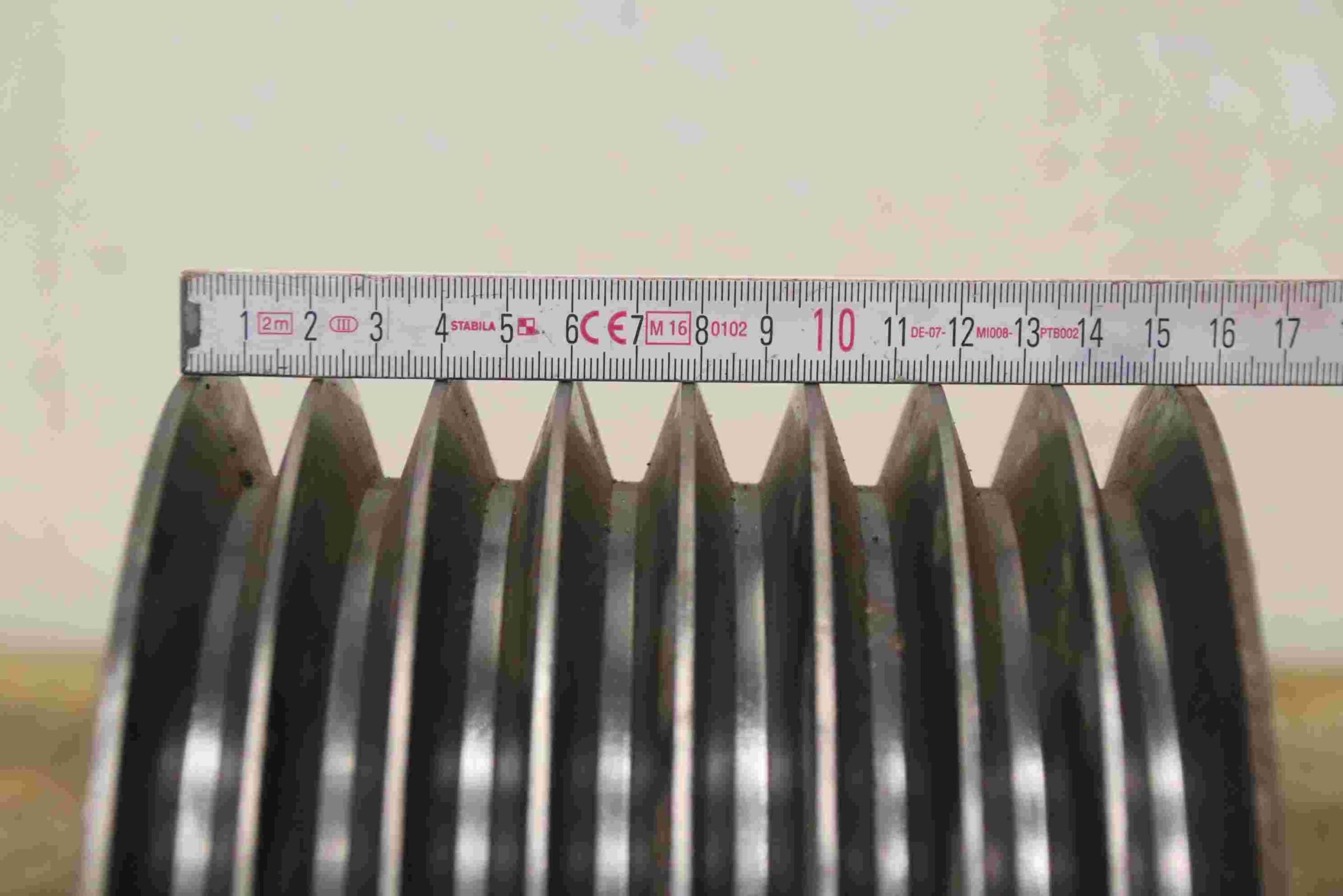 Keilriemenscheibe 8-rillig von Guss - SPB 220-8 (17mm) – Bild 5