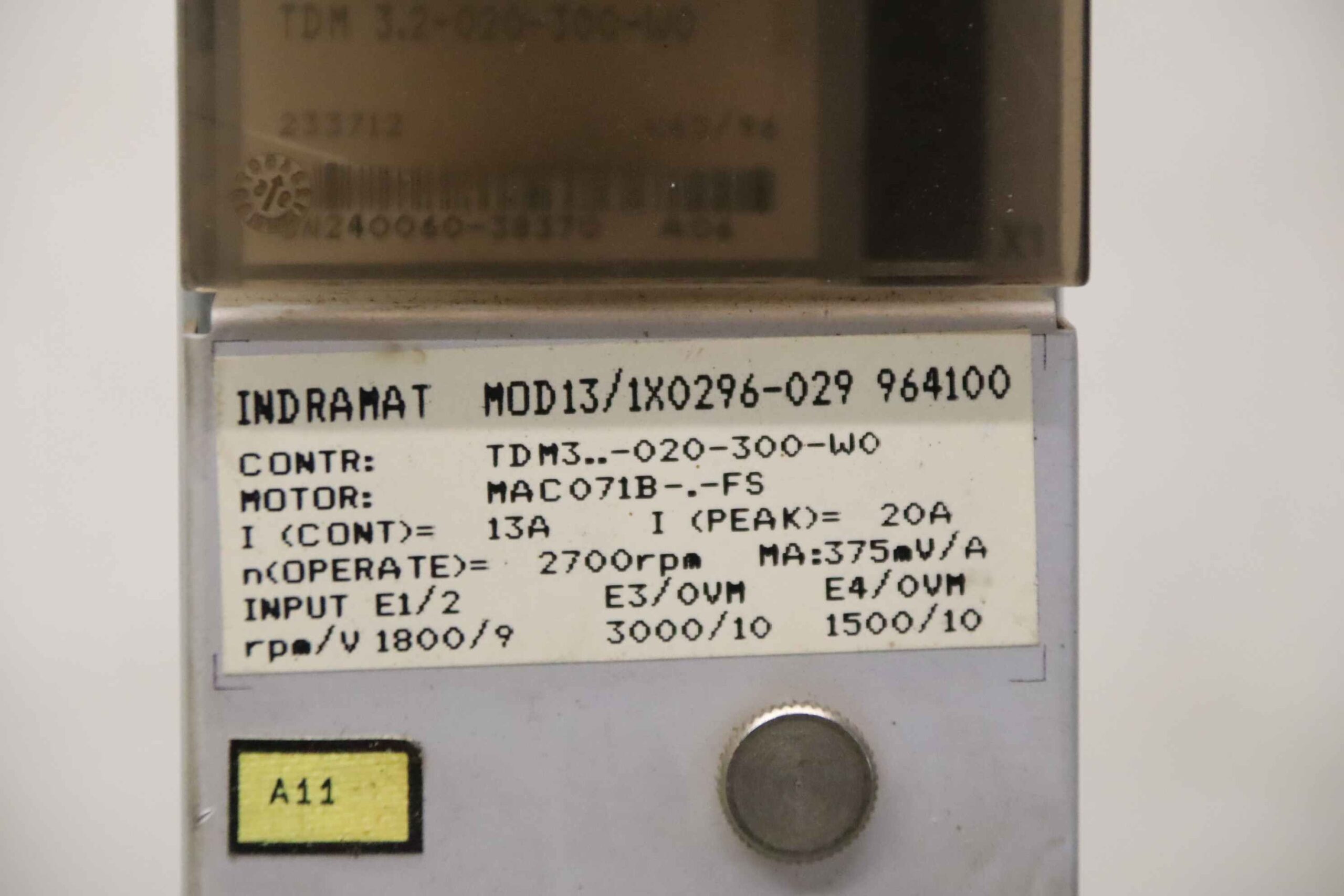 A.C. Servo Controller von Indramat DMT - MOD13/1X0296-029 CD320 – Bild 4