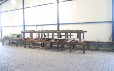 Rollenbahn mit Längenanschlag von unbekannt - 15040/1800/H1230 mm