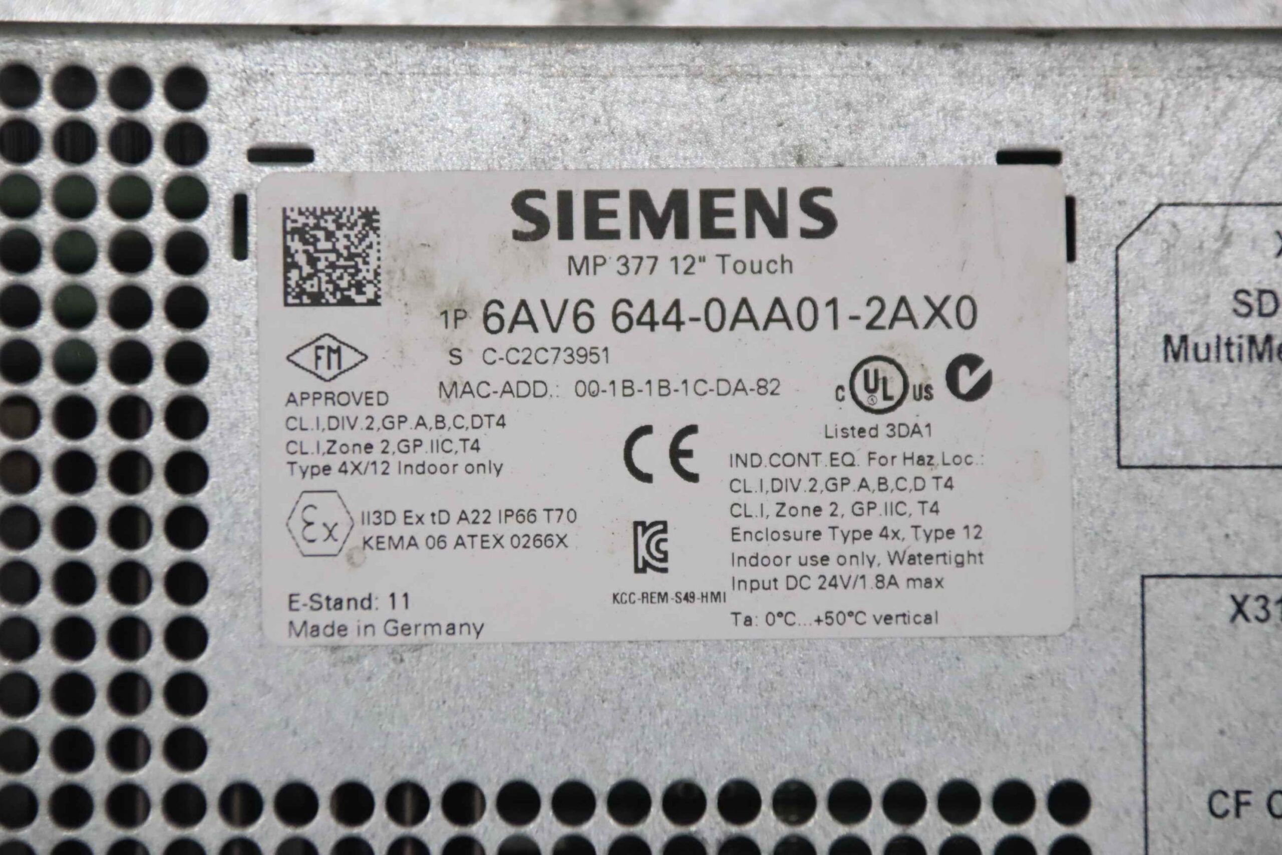 Simatic Multi Panel Touch von Siemens - 6AV6 644-0AA01-2AX0 – Bild 5