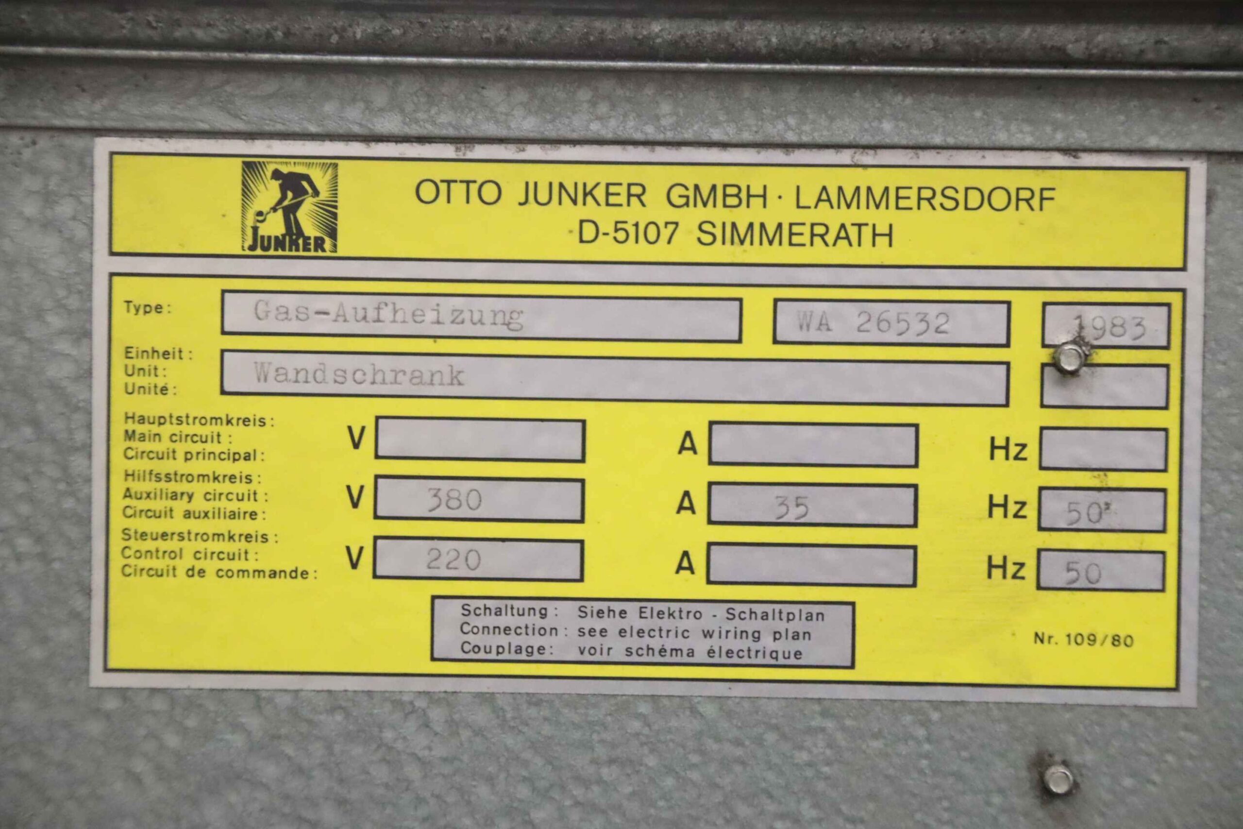 Formenbeheizung 175 kW von Junker - WA 26532 – Bild 10