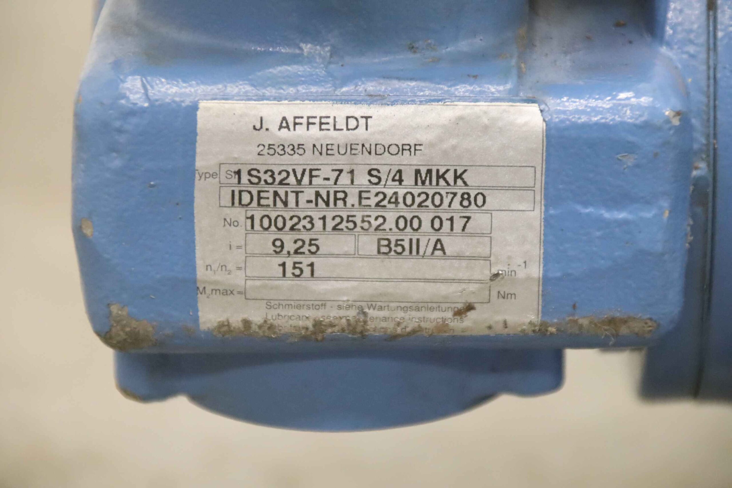 Getriebemotor 0,25 kW 151 U/min von Affeldt - 1S32VF-71 S/4 MKK – Bild 7