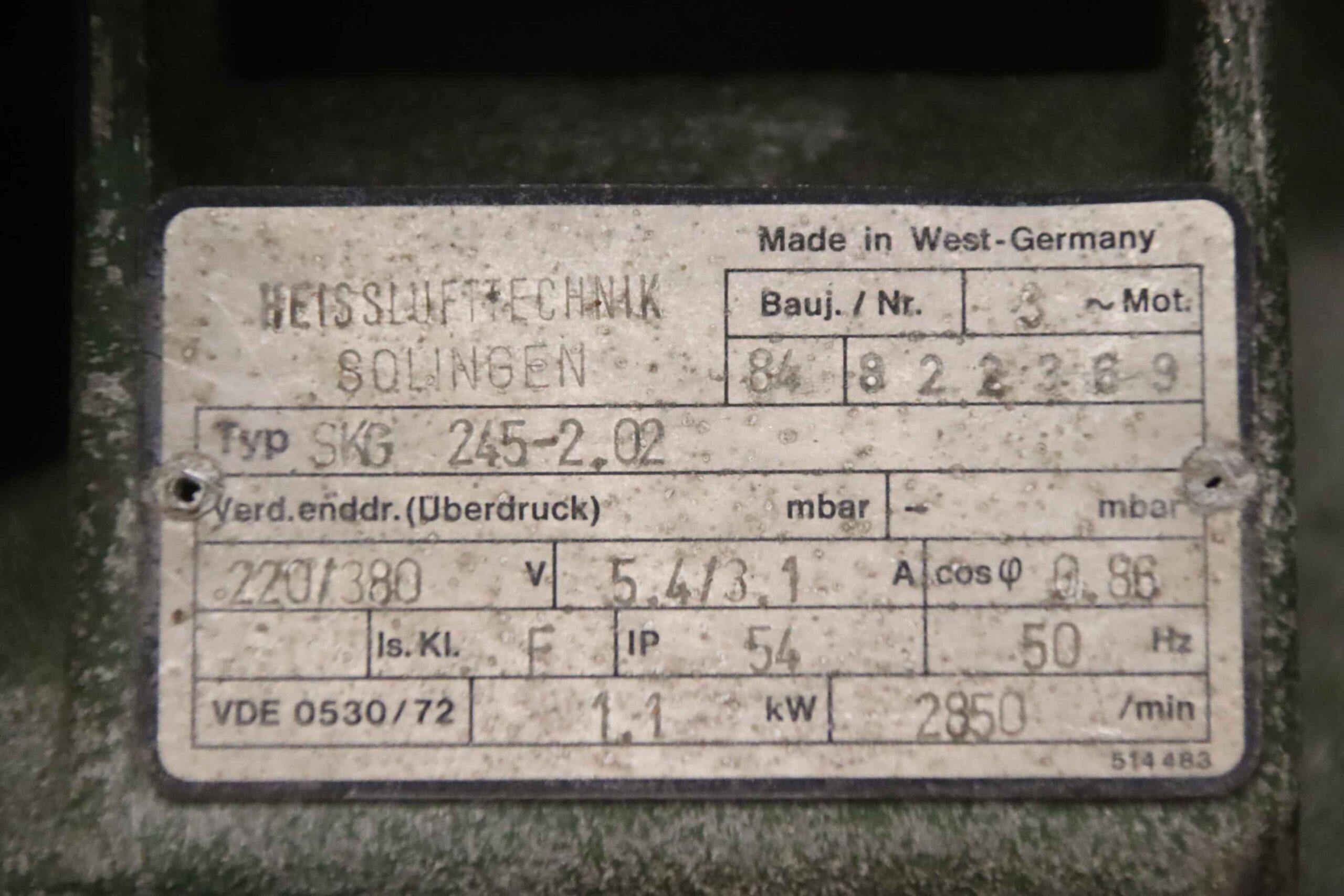 Seitenkanalverdichter 1,1 kW von Rietschle - SKG 245-2. – Bild 14
