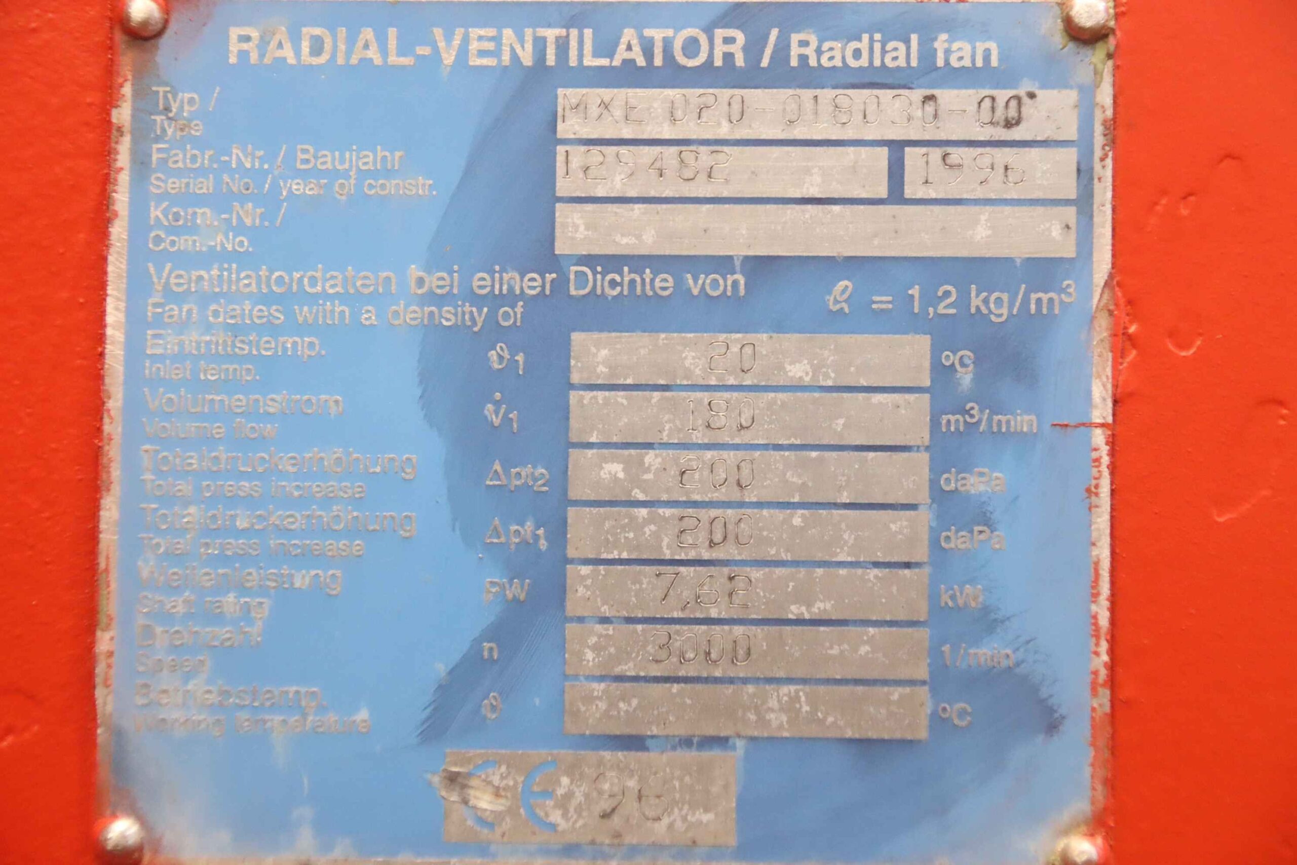 Späneabsauggebläse 15 kW von Reitz - MXE 020-018030-00 – Bild 5