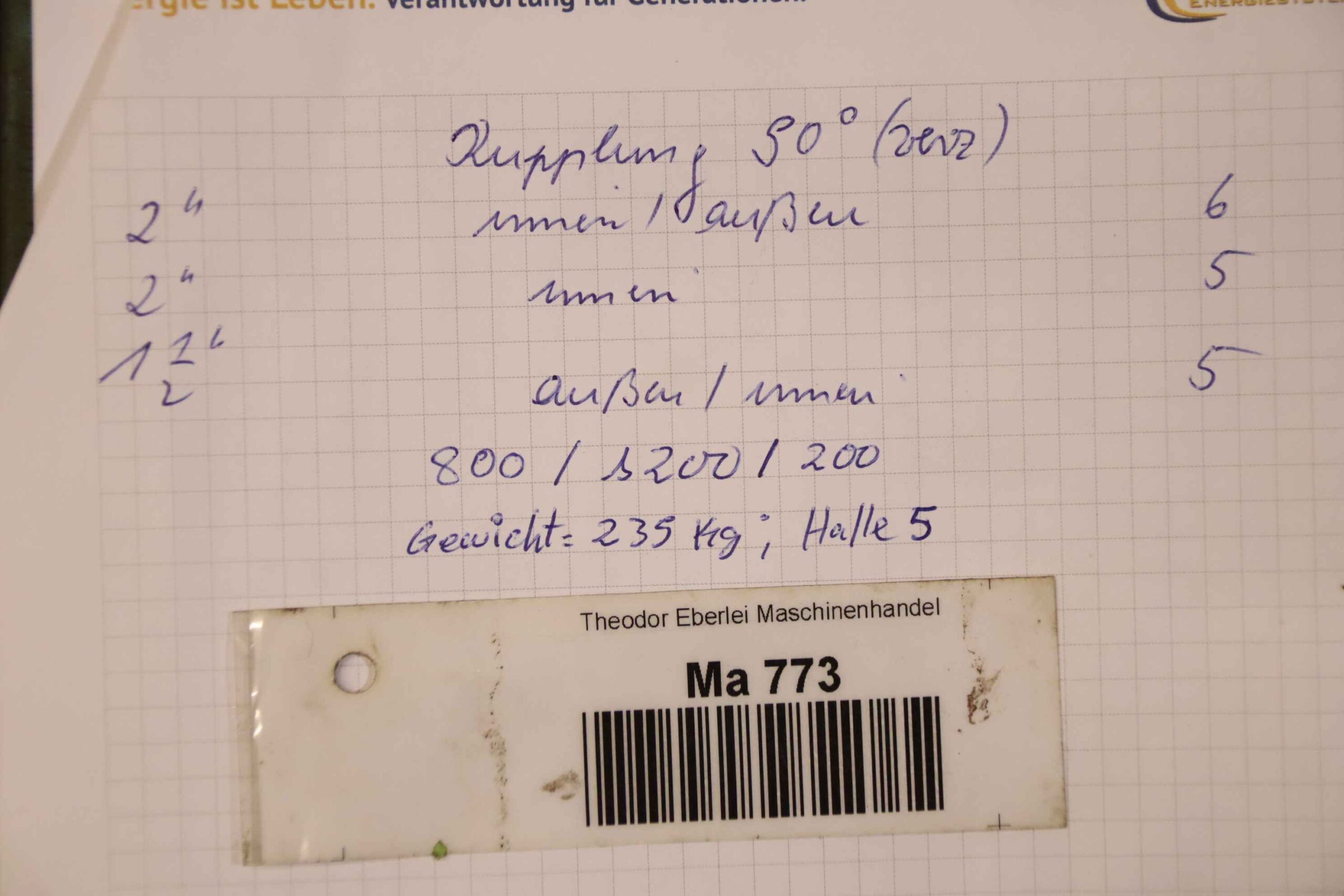 Rohrkupplungen 3/4 bis 3" 211 Stück 235 kg von unbekannt - 23 verschiedene Ausführungen – Bild 6