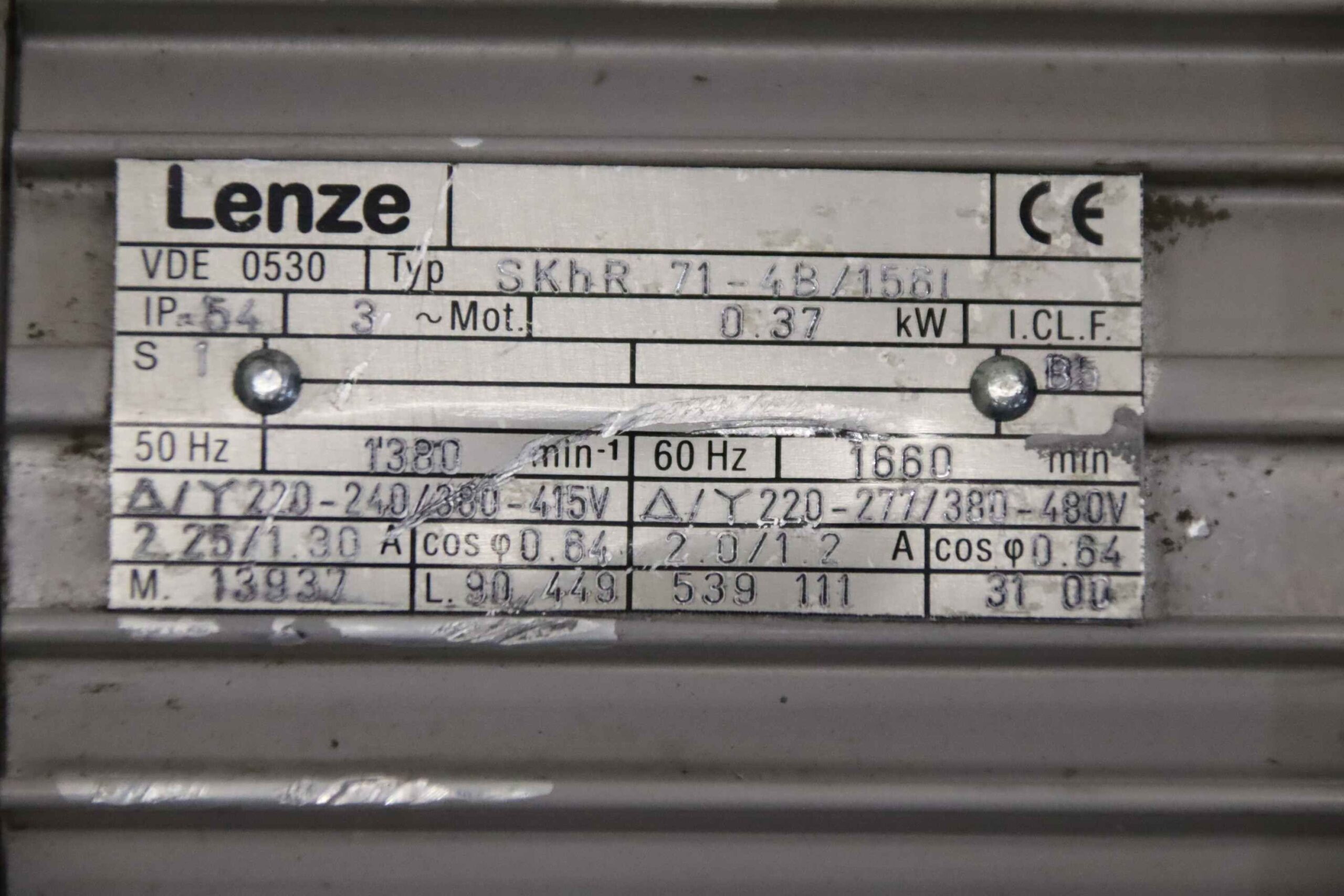 Getriebemotor 0,37 kW 44 U/min von Lenze - GS TO5-2 M VCK 080.32BR08S – Bild 5