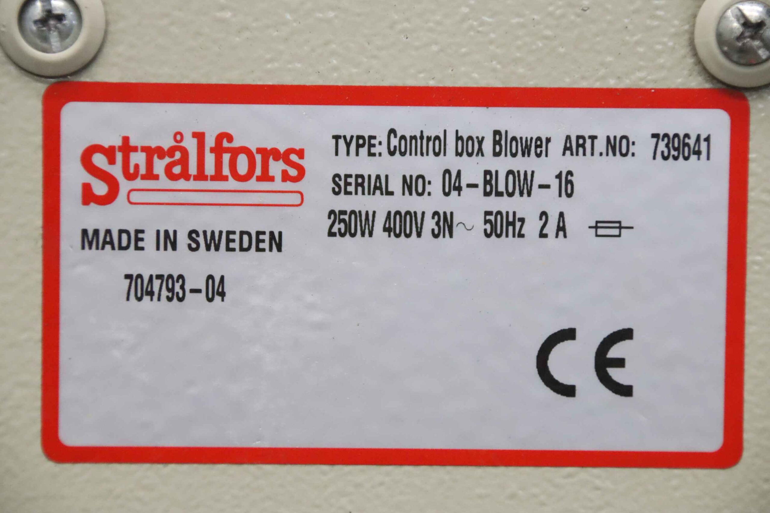 Seitenkanalverdichter 0,25 kW von Stralfors - 739641 704793-04 04-BLOW-16 – Bild 7