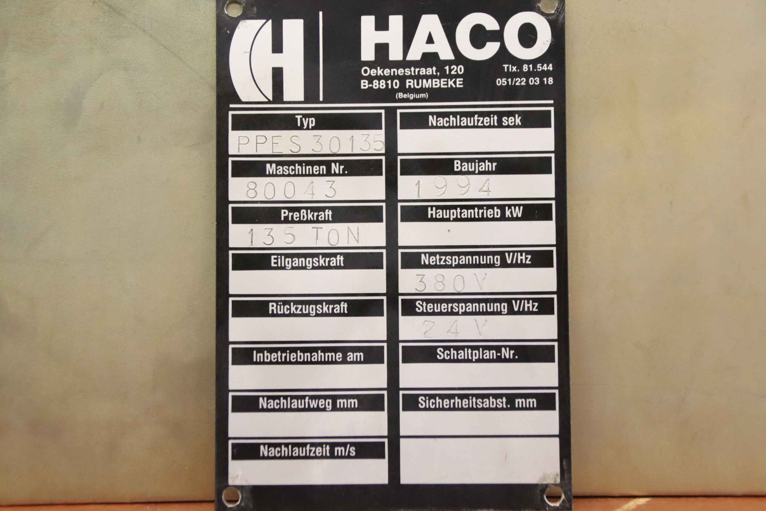 Bedien-Pult von HACO - PPES 30135 – Bild 7