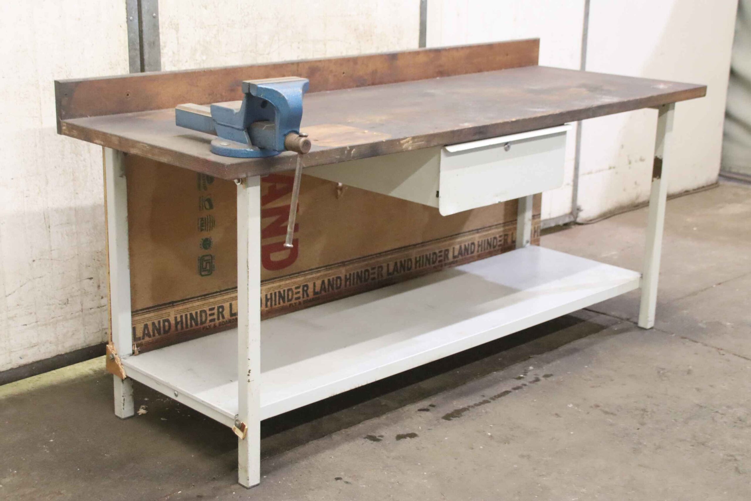 Werkbank mit Schraubstock von unbekannt - 2000/720/ H940 mm – Bild 2