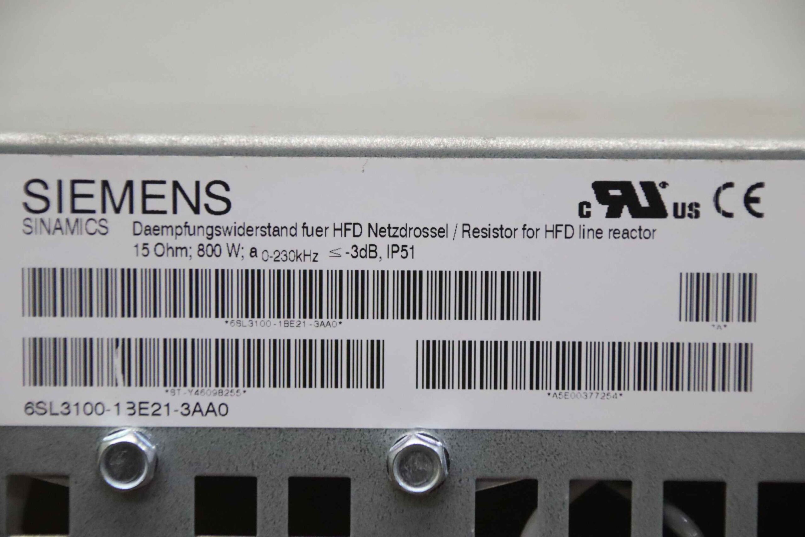 Bremswiderstand von Siemens - 6SL3100-1BE21-3AA0 – Bild 5