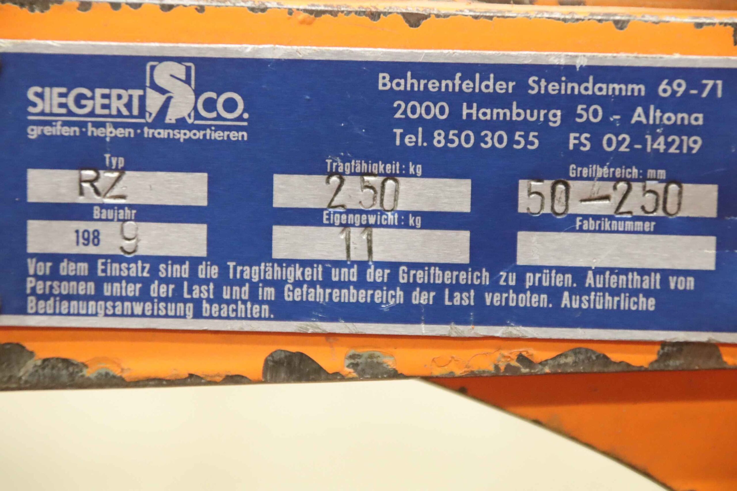 Rohrgreifer von Siegert - RZ Ø 50 bis 250 mm – Bild 11