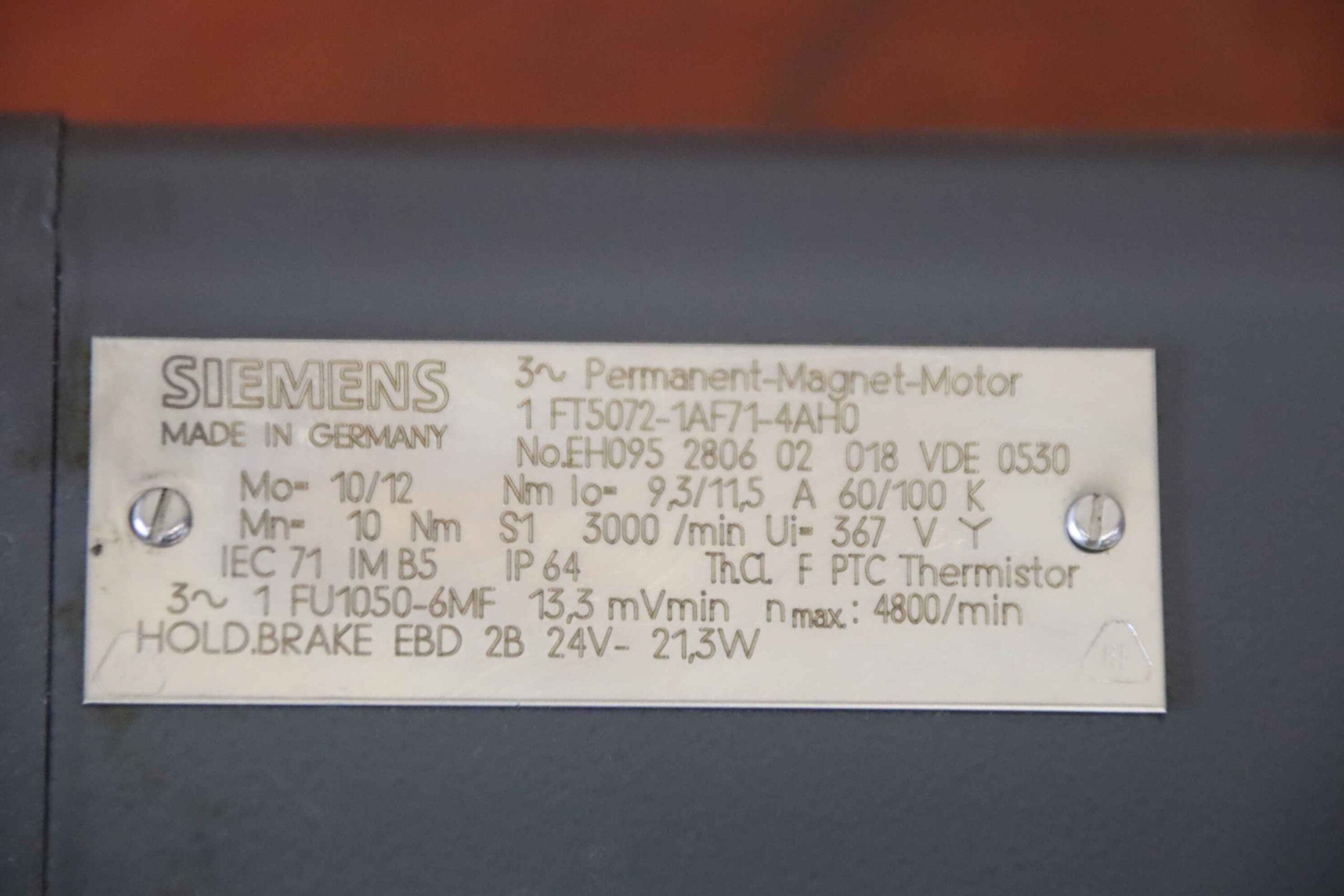 Servomotor von Siemens - 1 FT5072-1AF71-4AH0 – Bild 5
