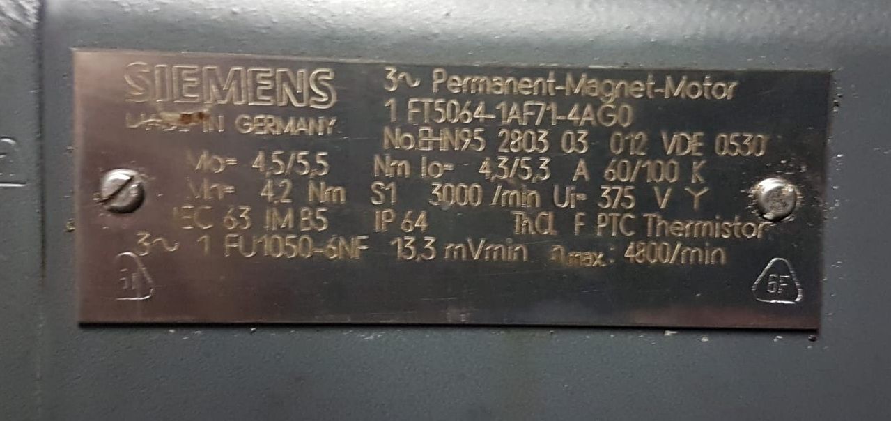 Servomotor von Siemens - 1 FT5064-1AF71-4AG0 – Bild 5