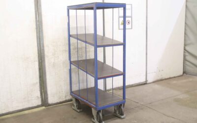 Alternative view of Etagenwagen von Edelstahl - 810/500/H1645 mm