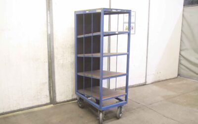 Alternative view of Etagenwagen von Edelstahl - 810/500/H1650 mm