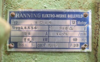 Elektromotor 18,5 kW 1475 U/min von Hanning - W22  160L-04 – Bild 5